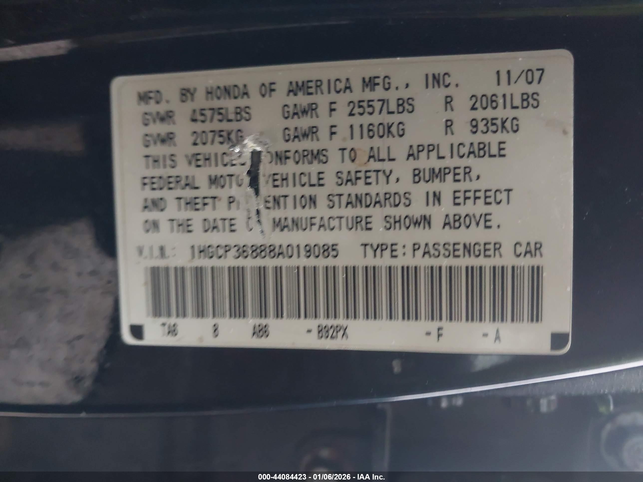 HONDA ACCORD image 9