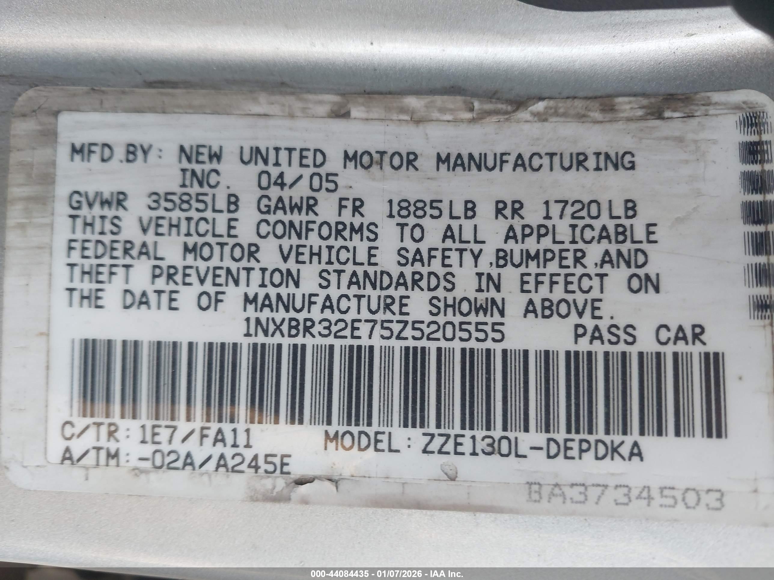 TOYOTA COROLLA image 9