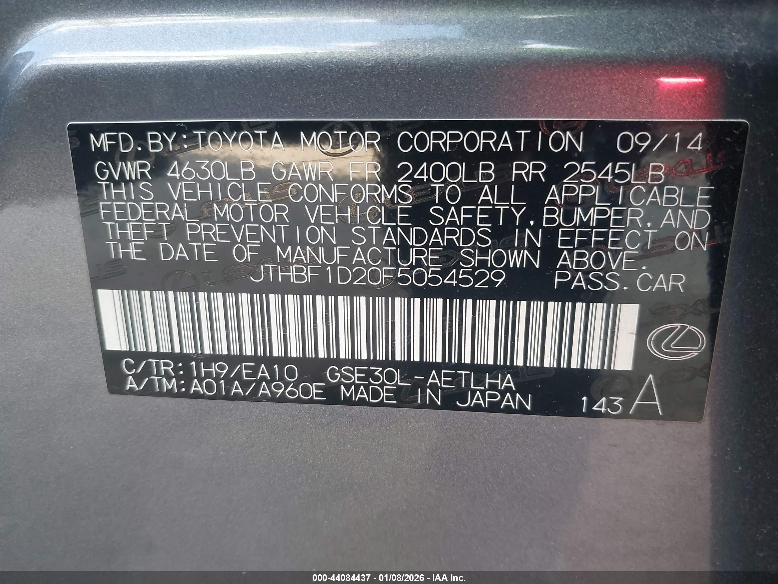 LEXUS IS image 9