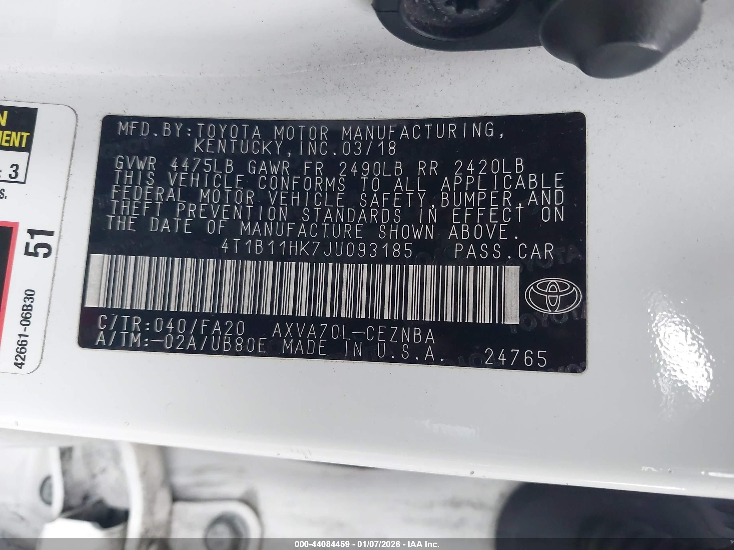 TOYOTA CAMRY image 9