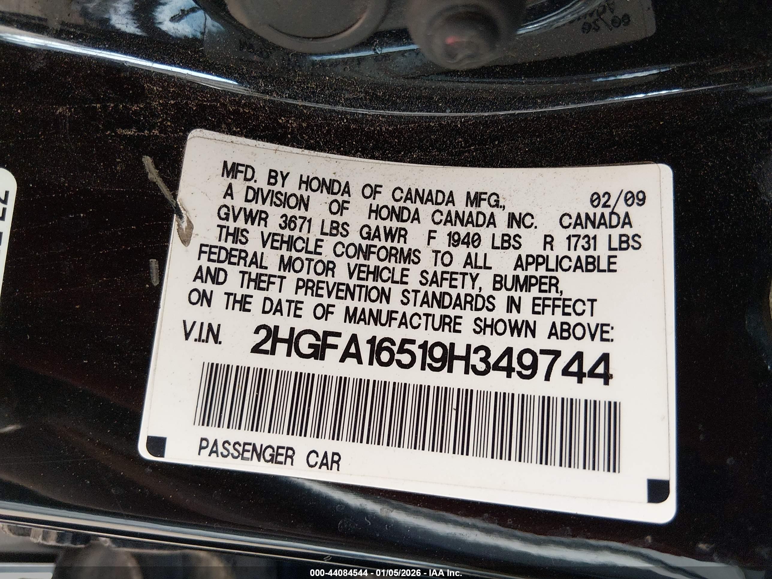 HONDA CIVIC image 9