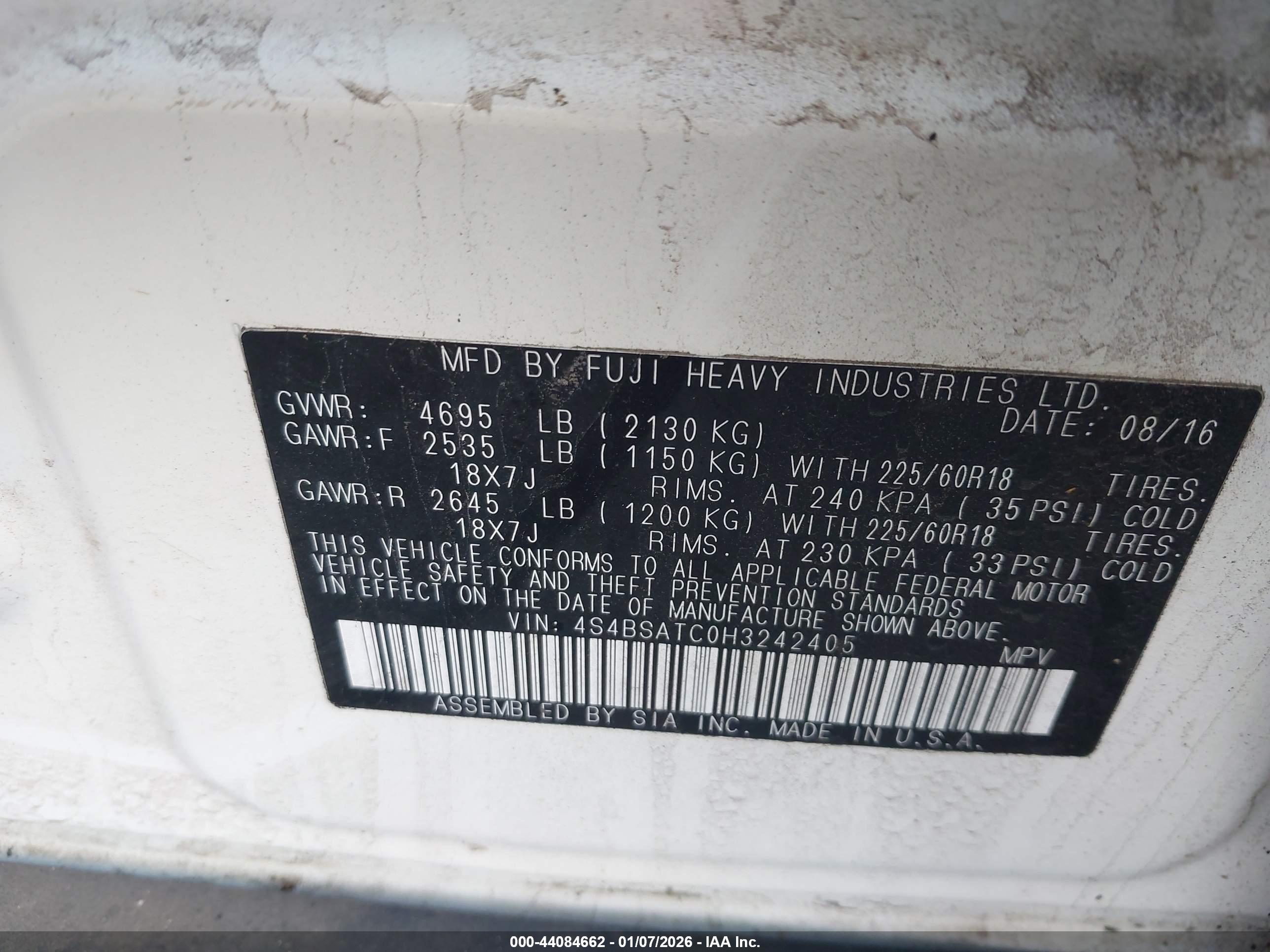 SUBARU OUTBACK image 9
