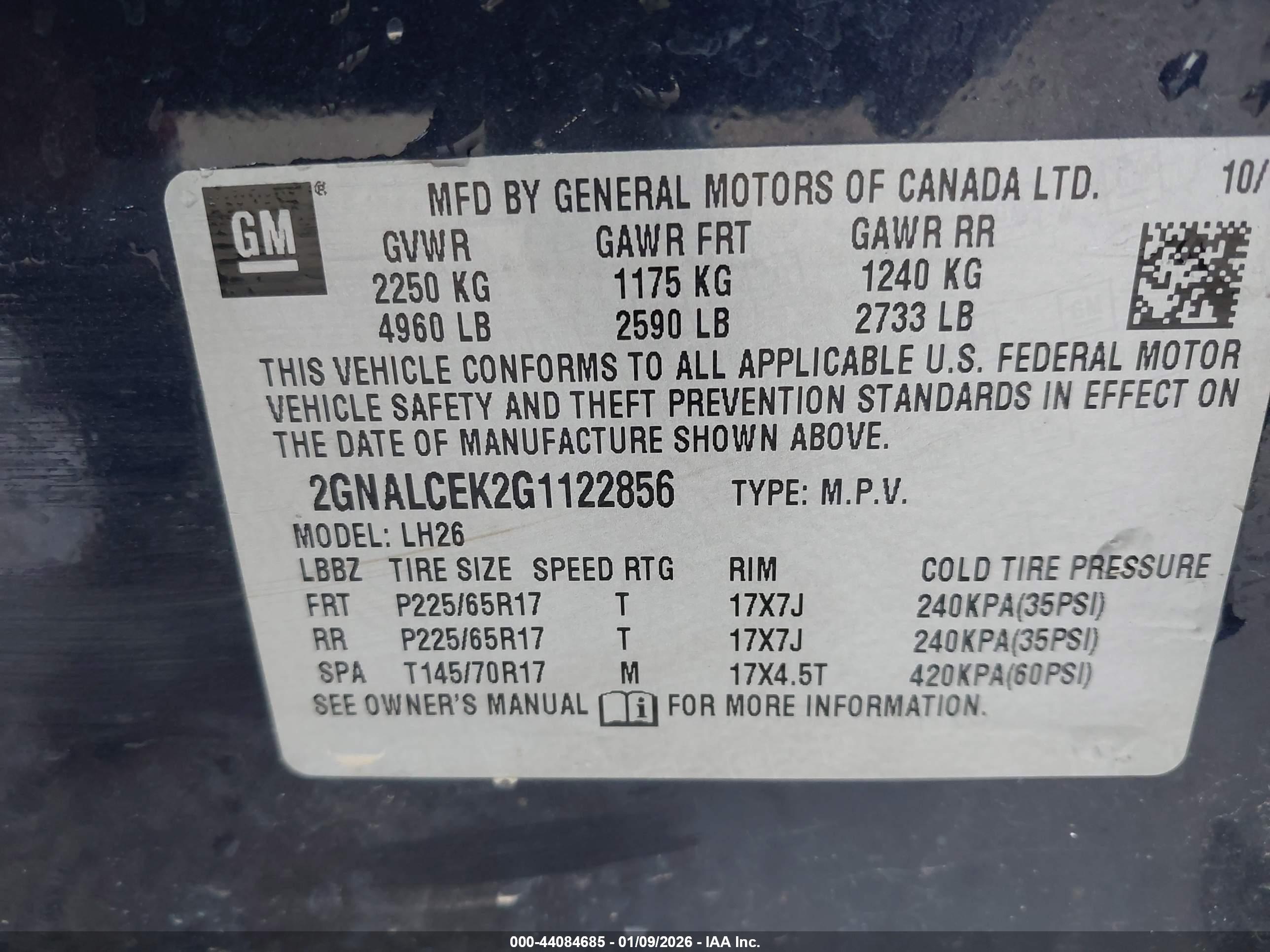CHEVROLET EQUINOX image 9