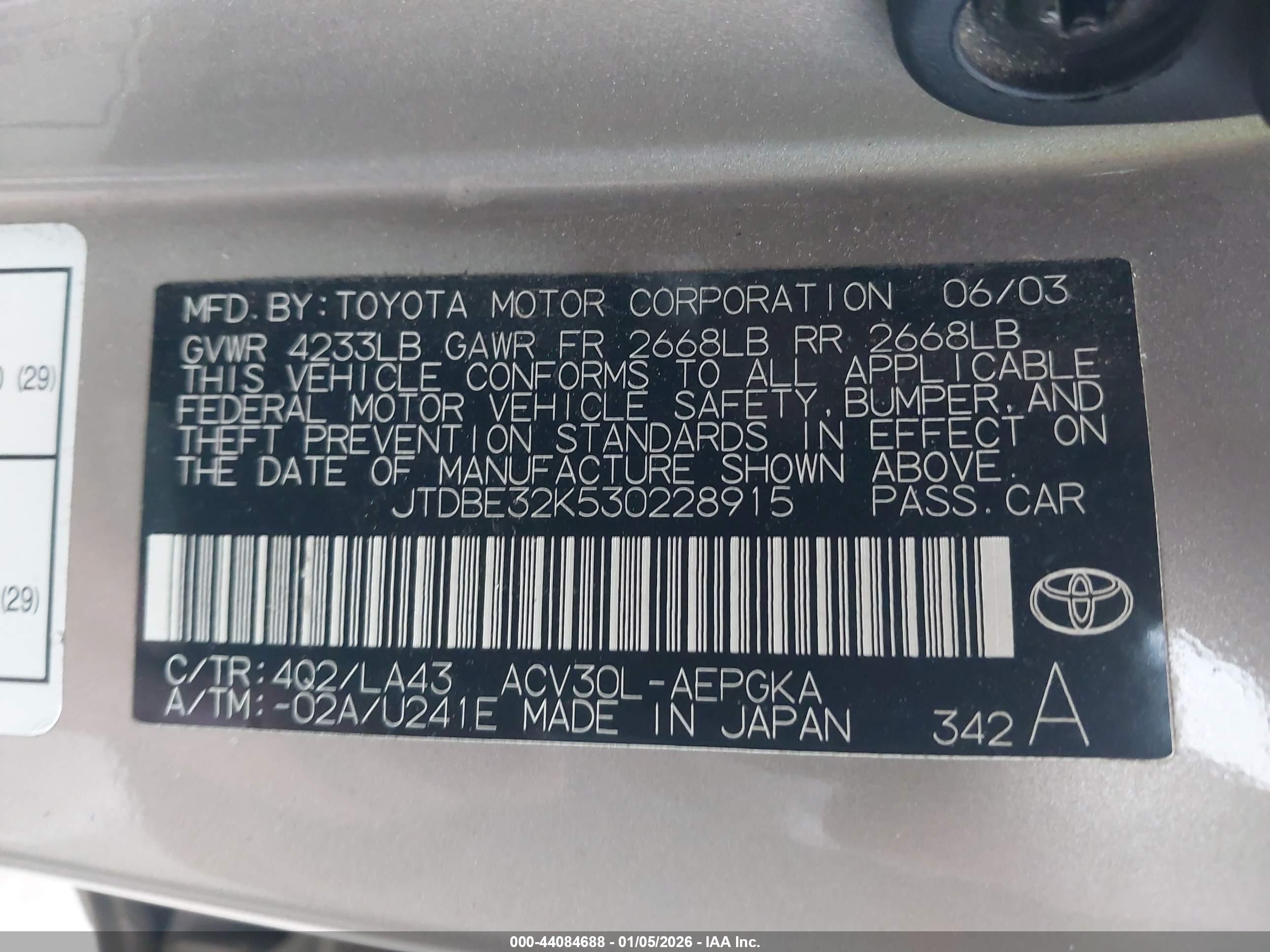 TOYOTA CAMRY image 9