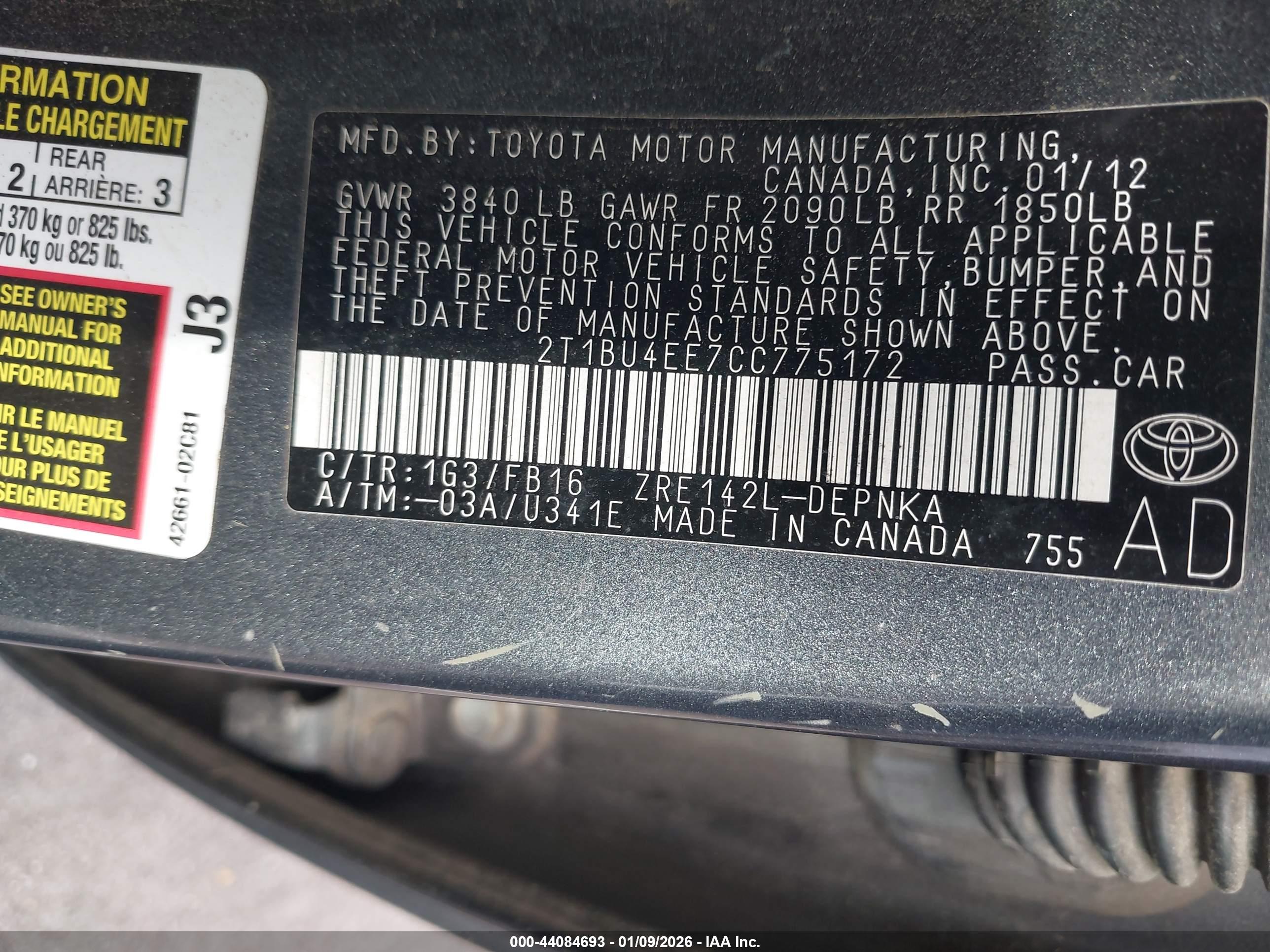 TOYOTA COROLLA image 9