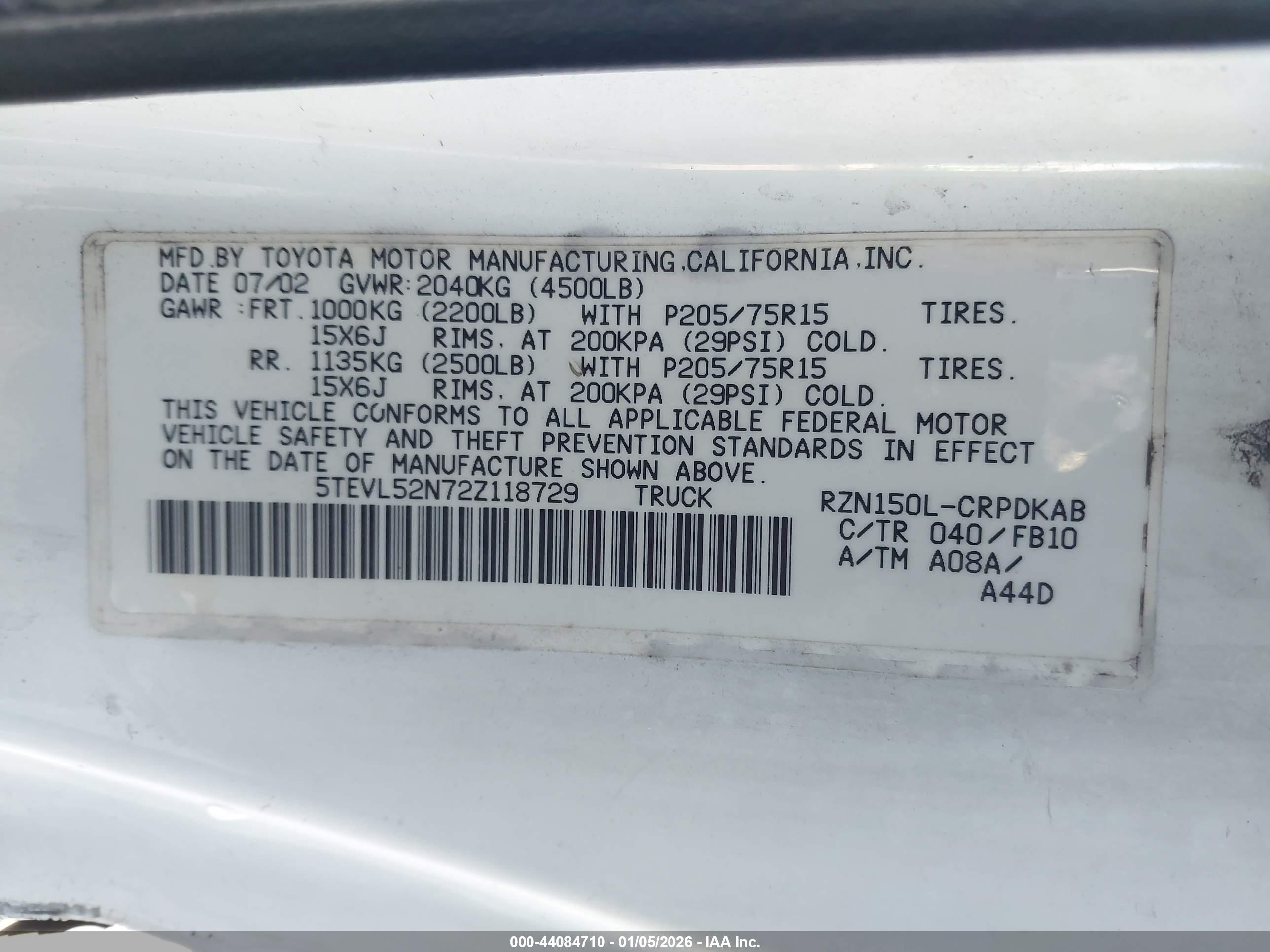 TOYOTA TACOMA image 9