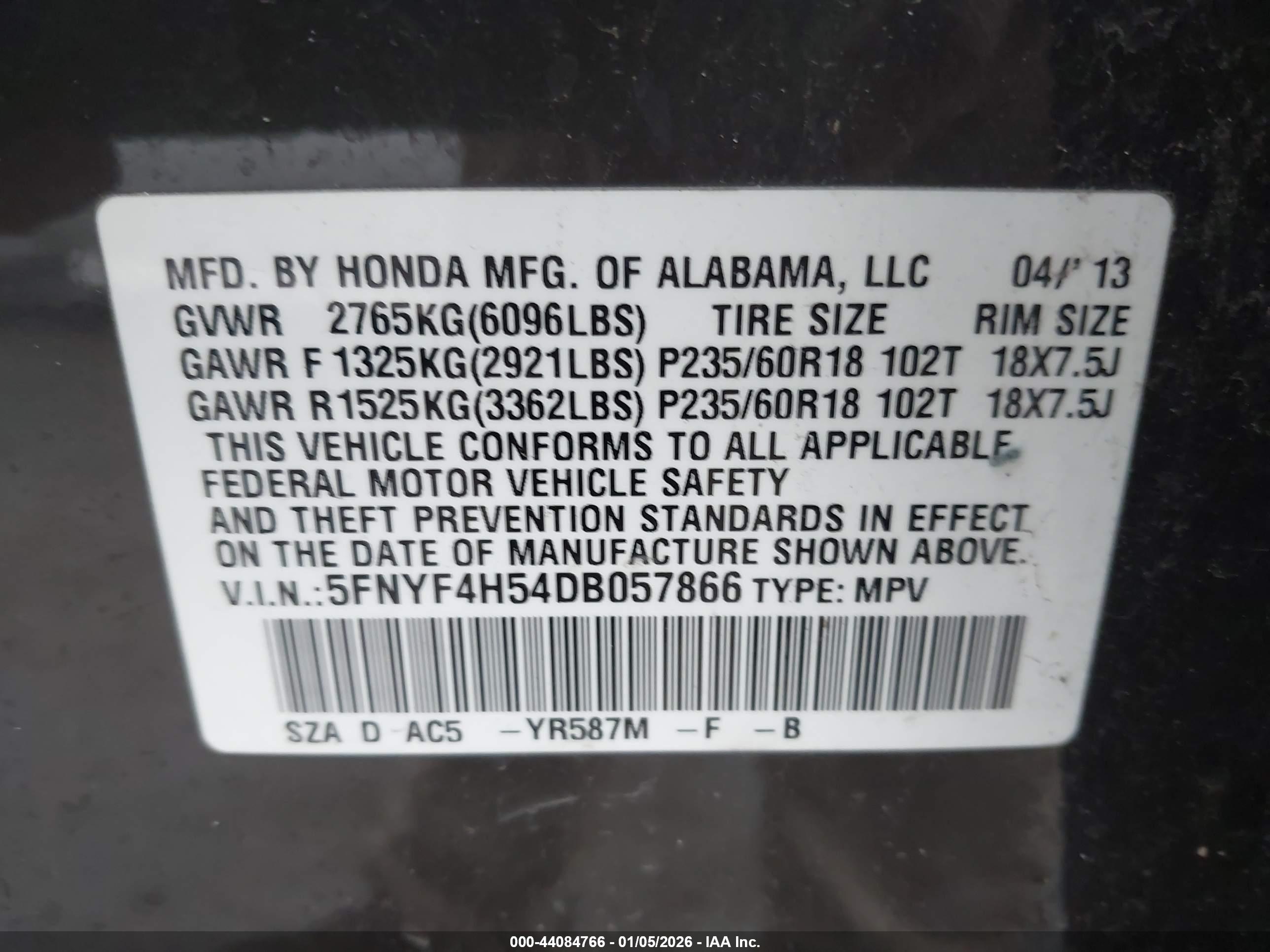 HONDA PILOT image 9