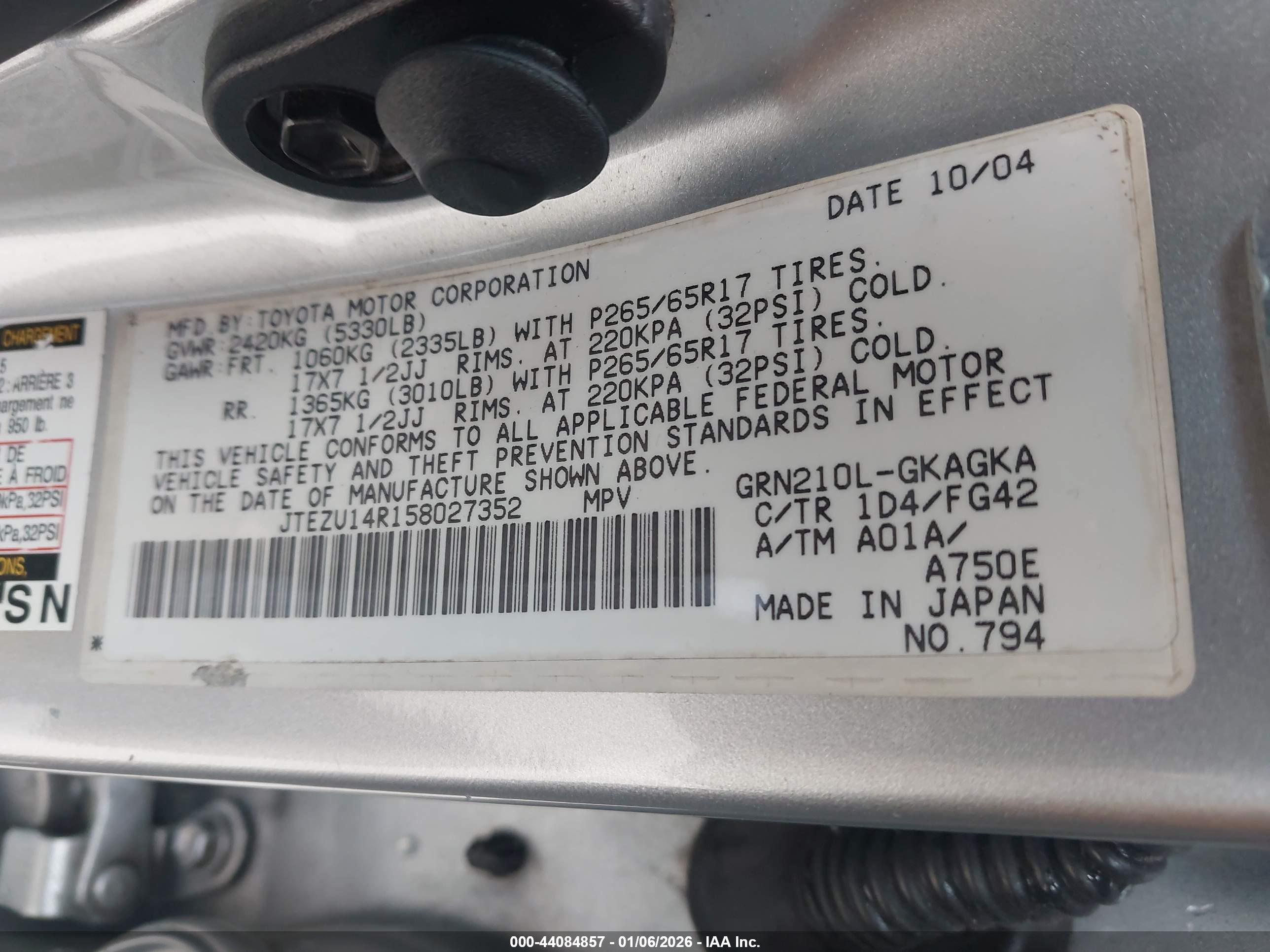 TOYOTA 4RUNNER image 9
