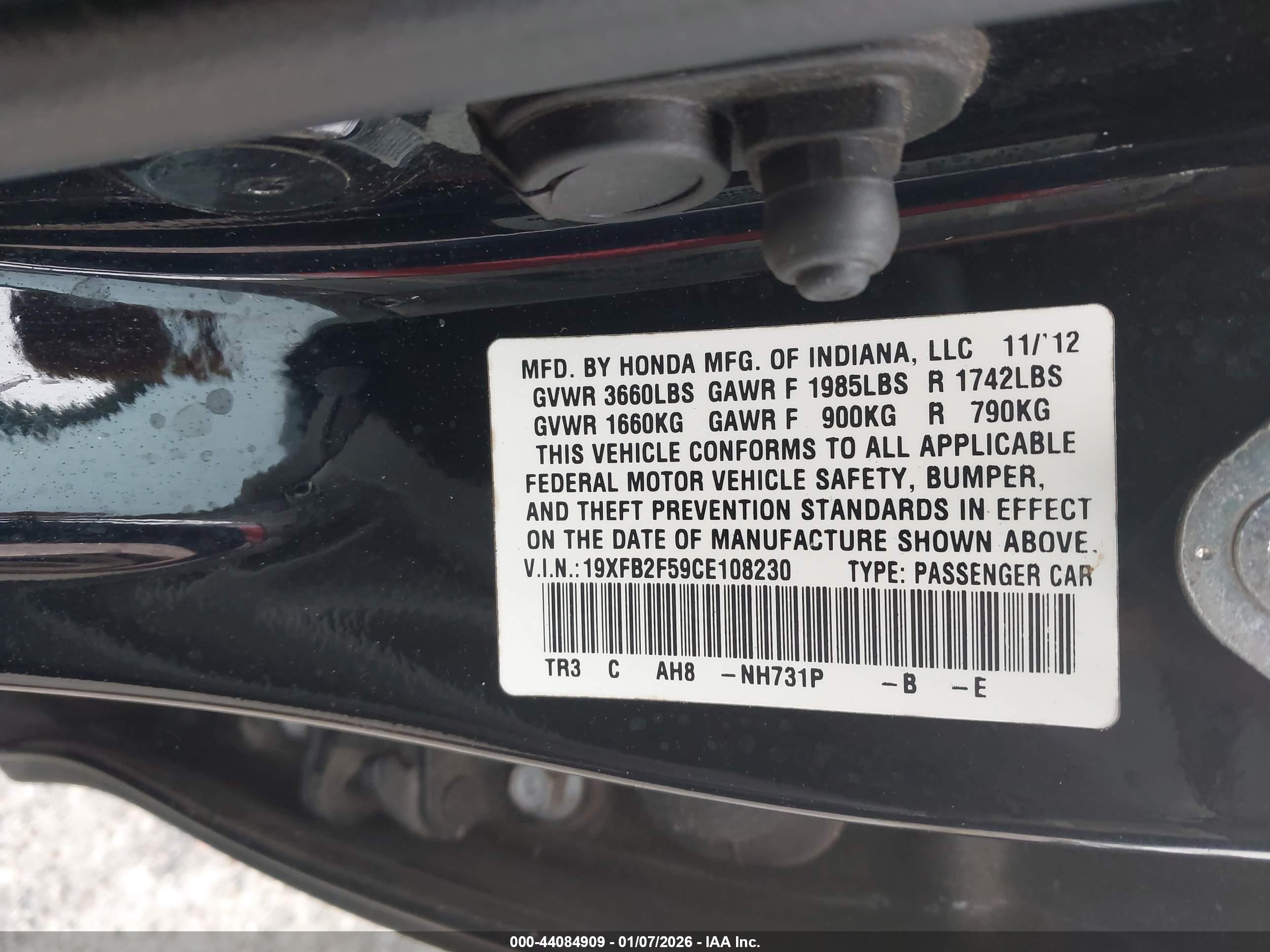 HONDA CIVIC image 9