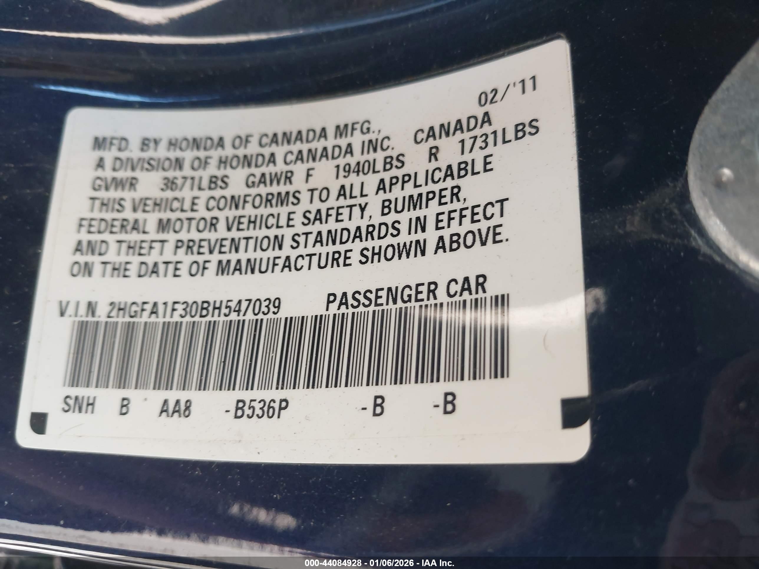 HONDA CIVIC image 9