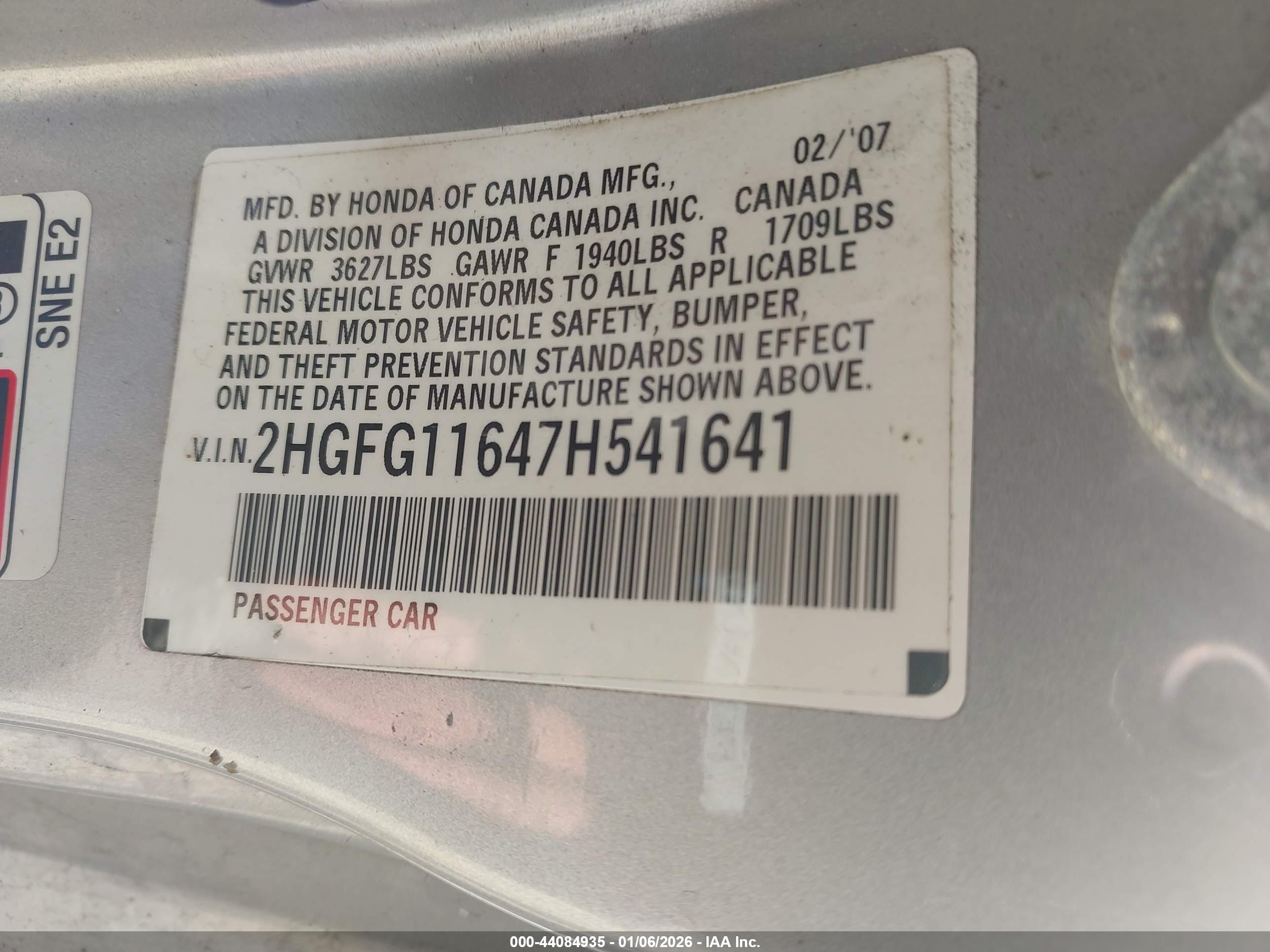 HONDA CIVIC image 9