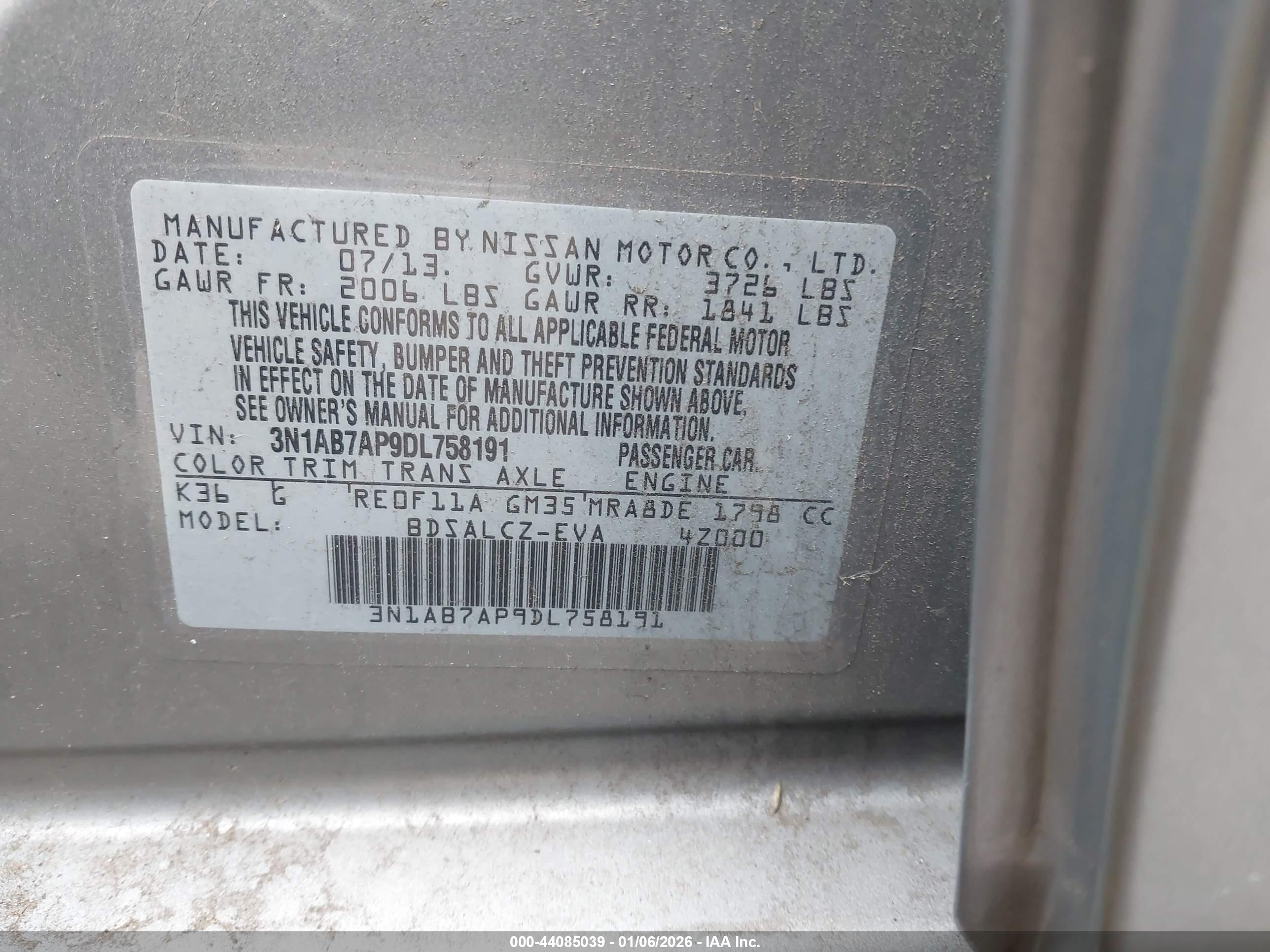 NISSAN SENTRA image 9