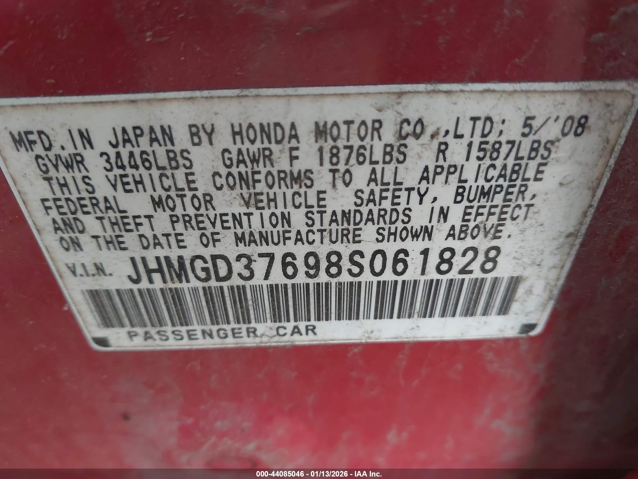 HONDA FIT image 9
