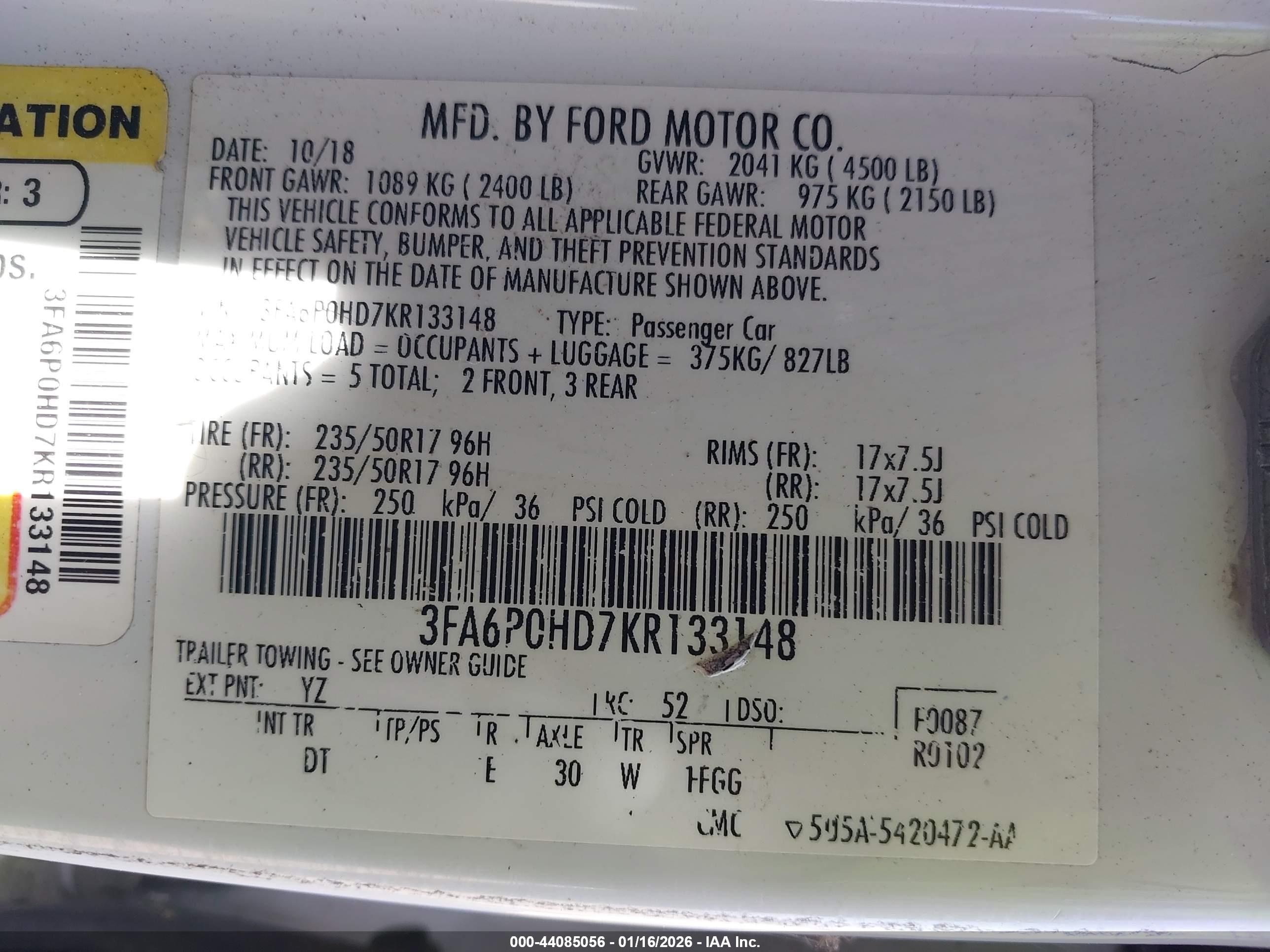 FORD FUSION image 9