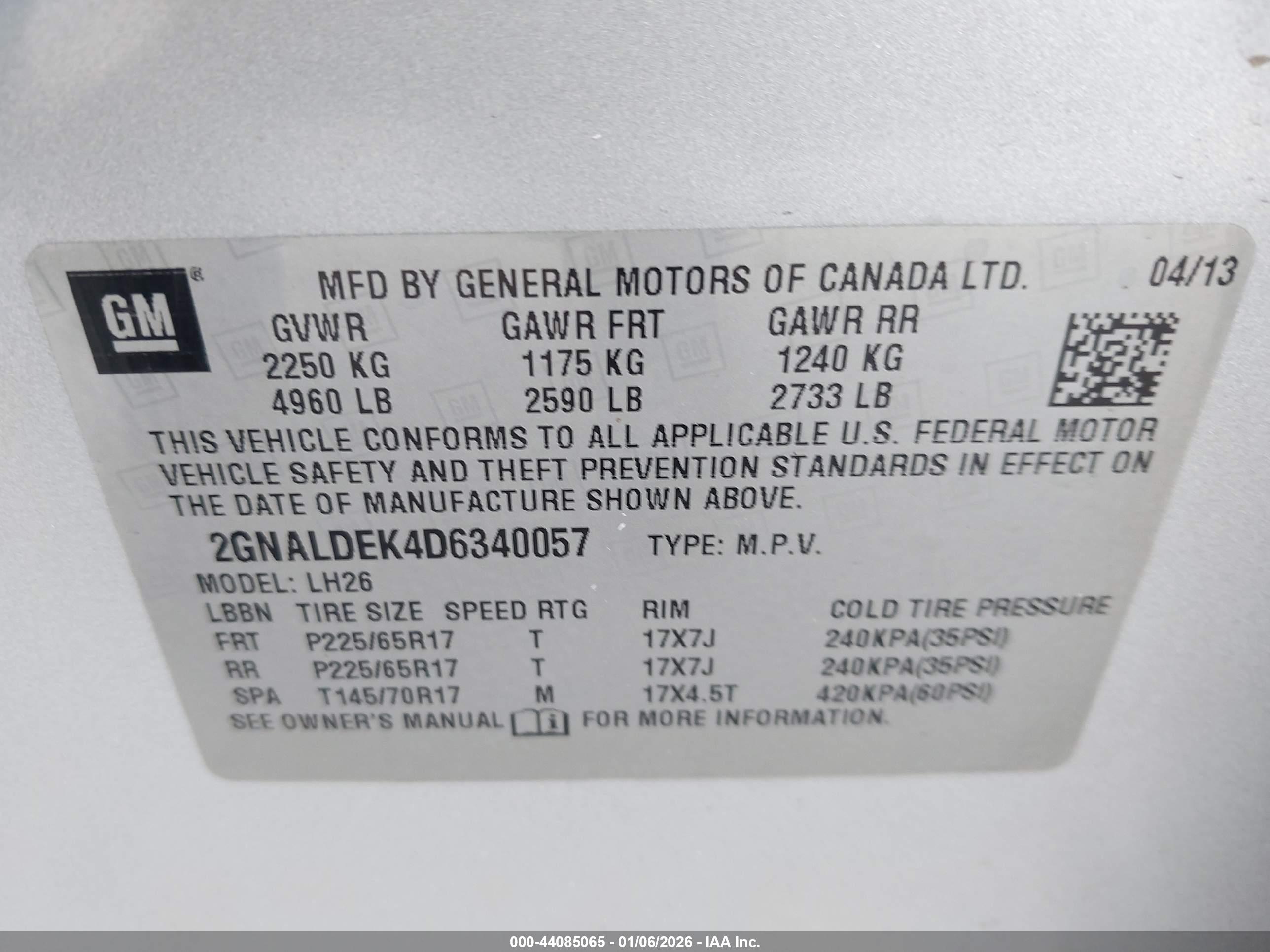CHEVROLET EQUINOX image 9