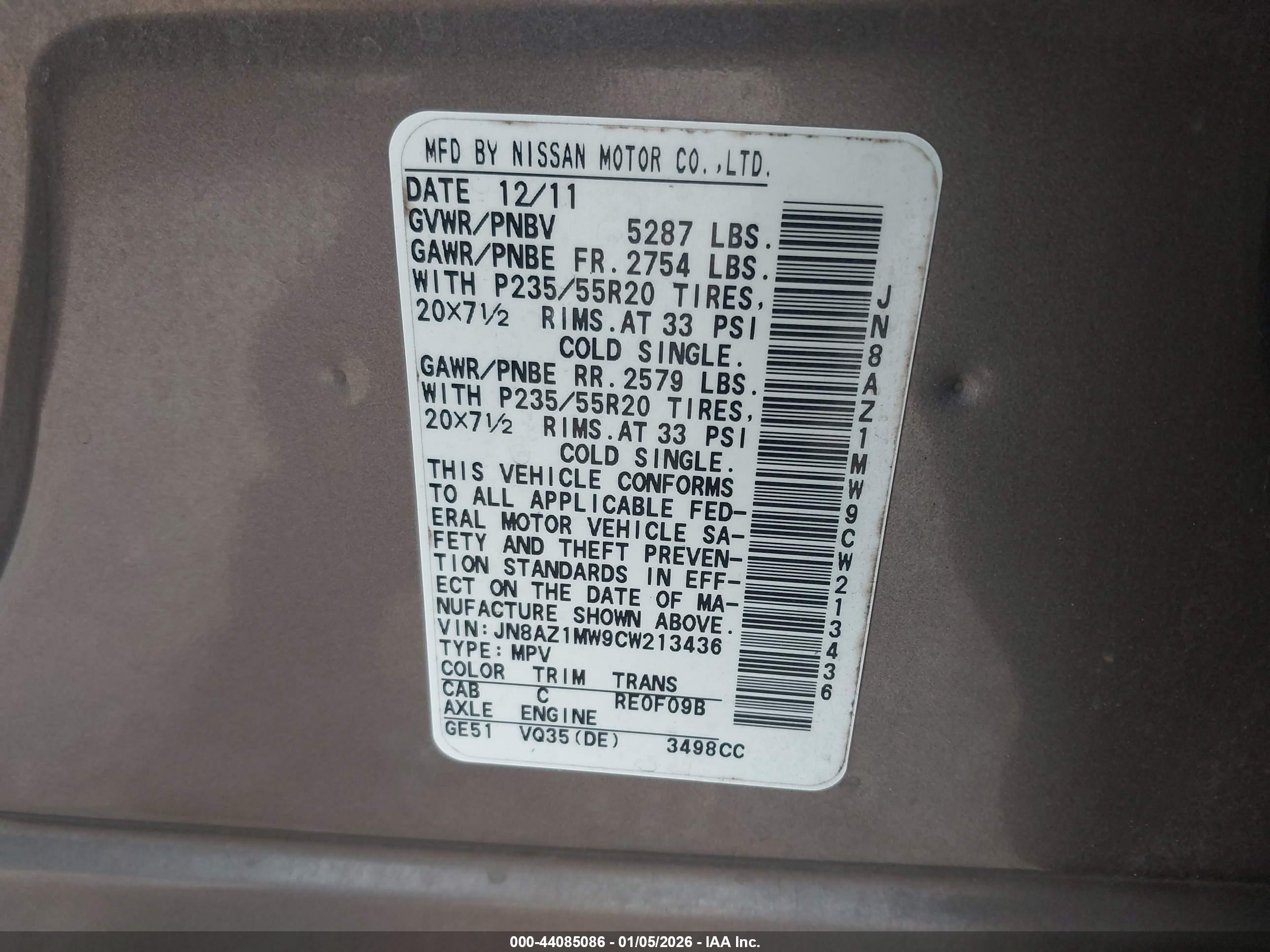 NISSAN MURANO image 9