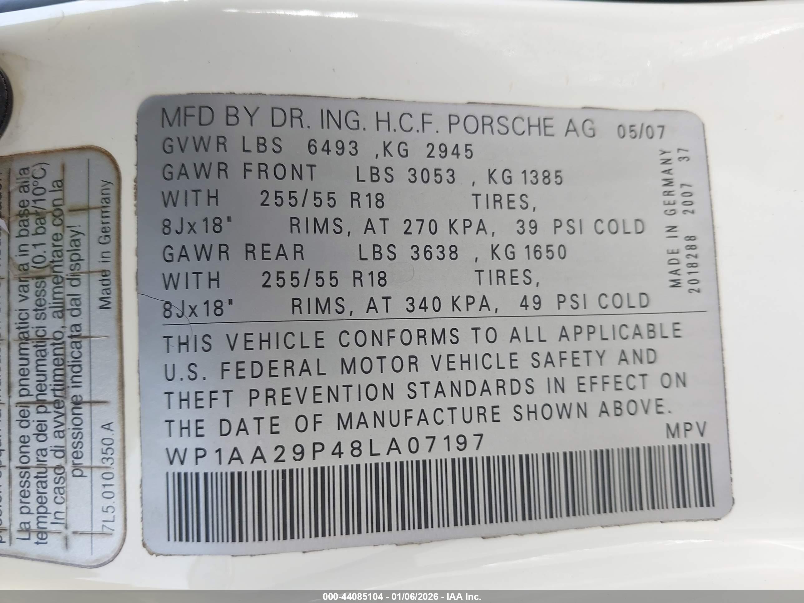 PORSCHE CAYENNE image 9