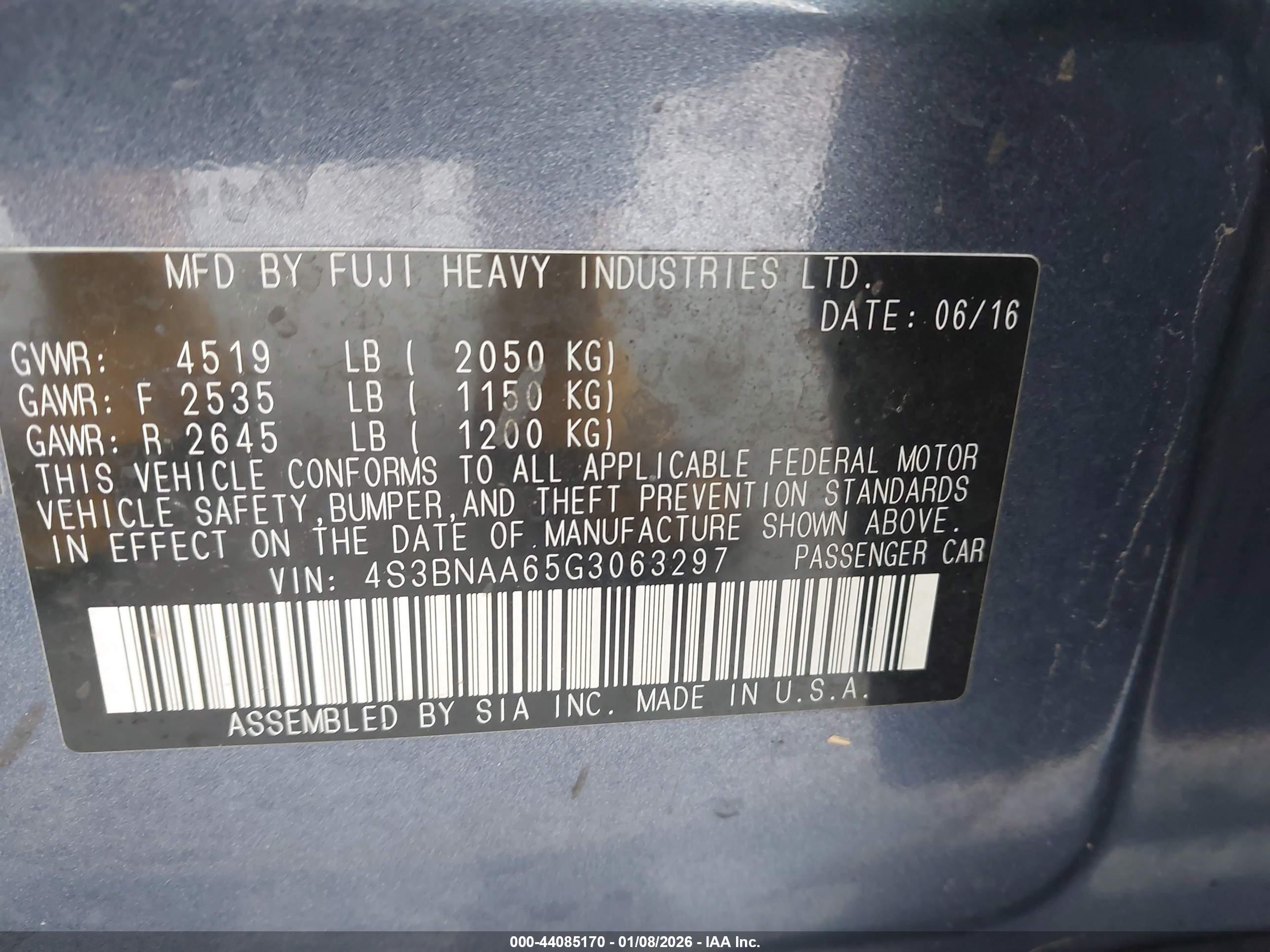 SUBARU LEGACY image 9