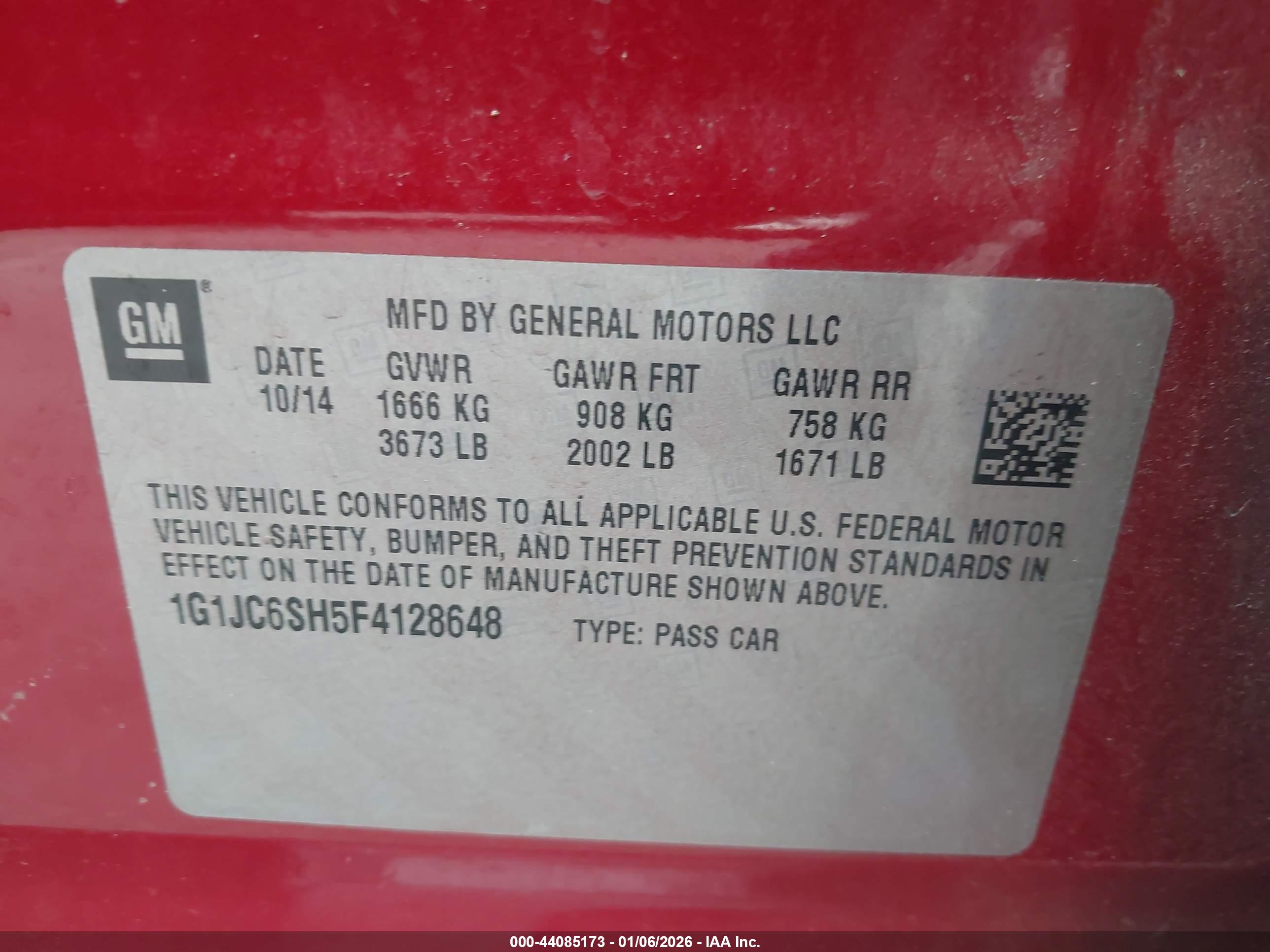 CHEVROLET SONIC image 9