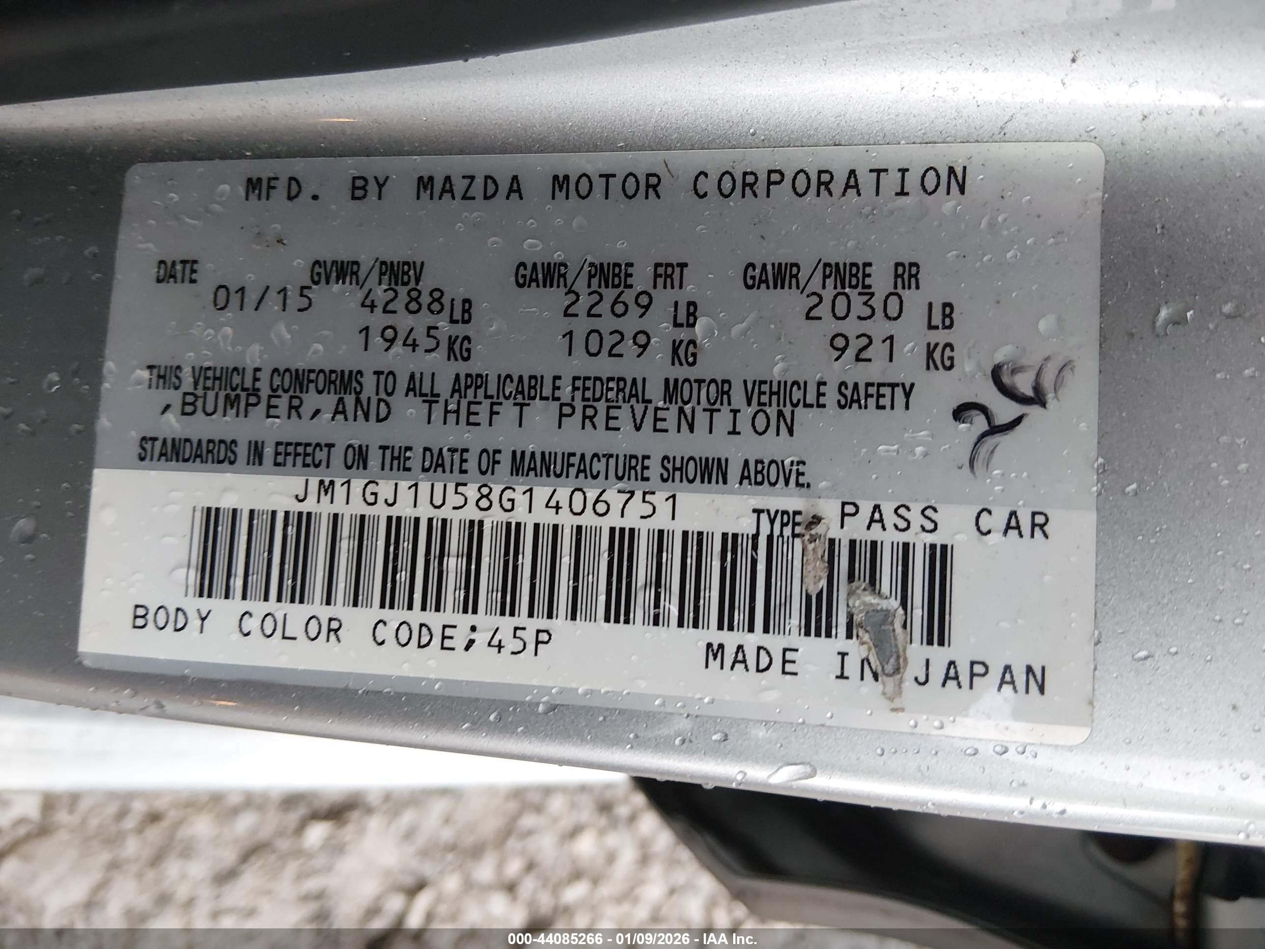 MAZDA MAZDA6 image 9