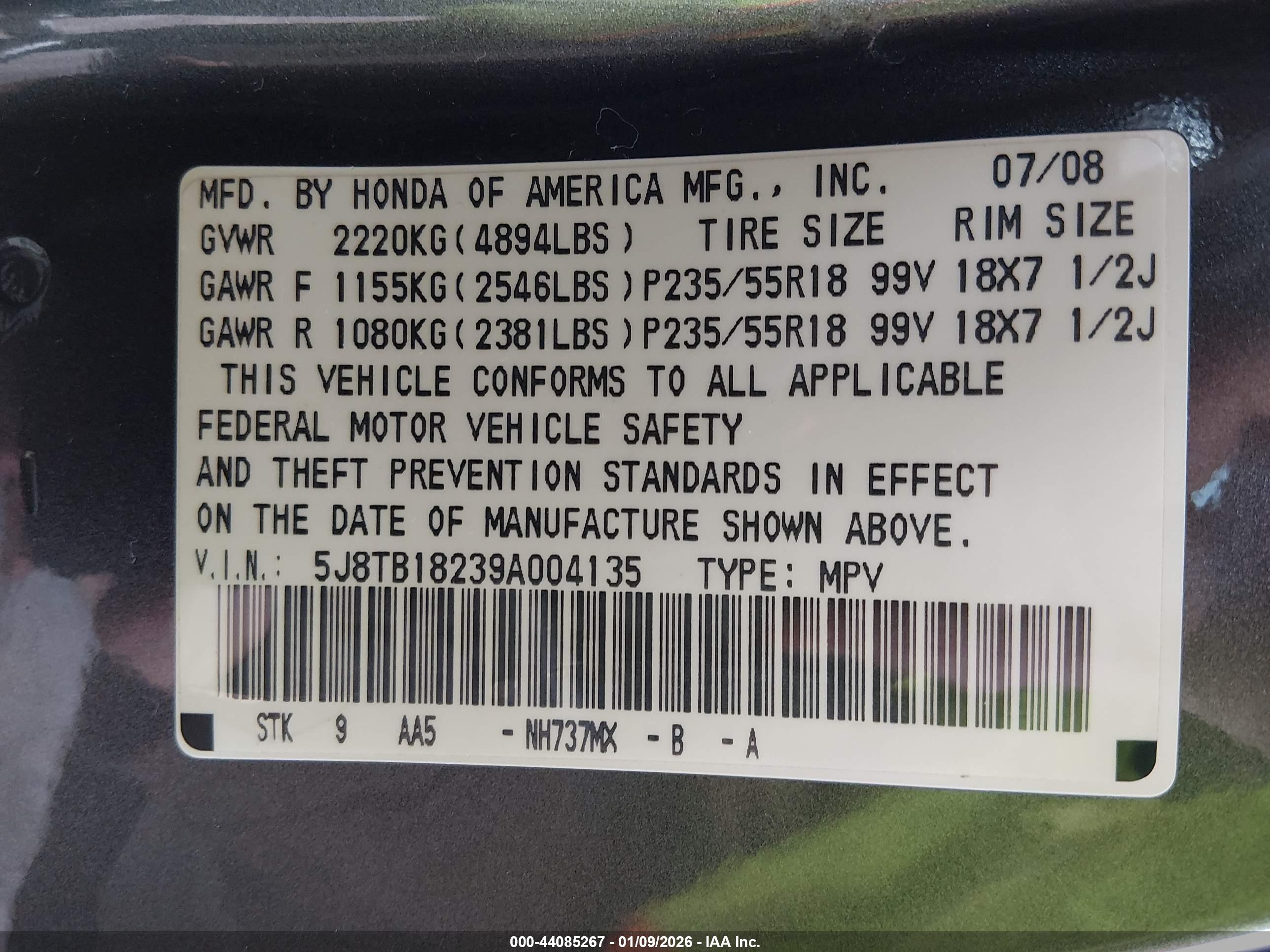 ACURA RDX image 9