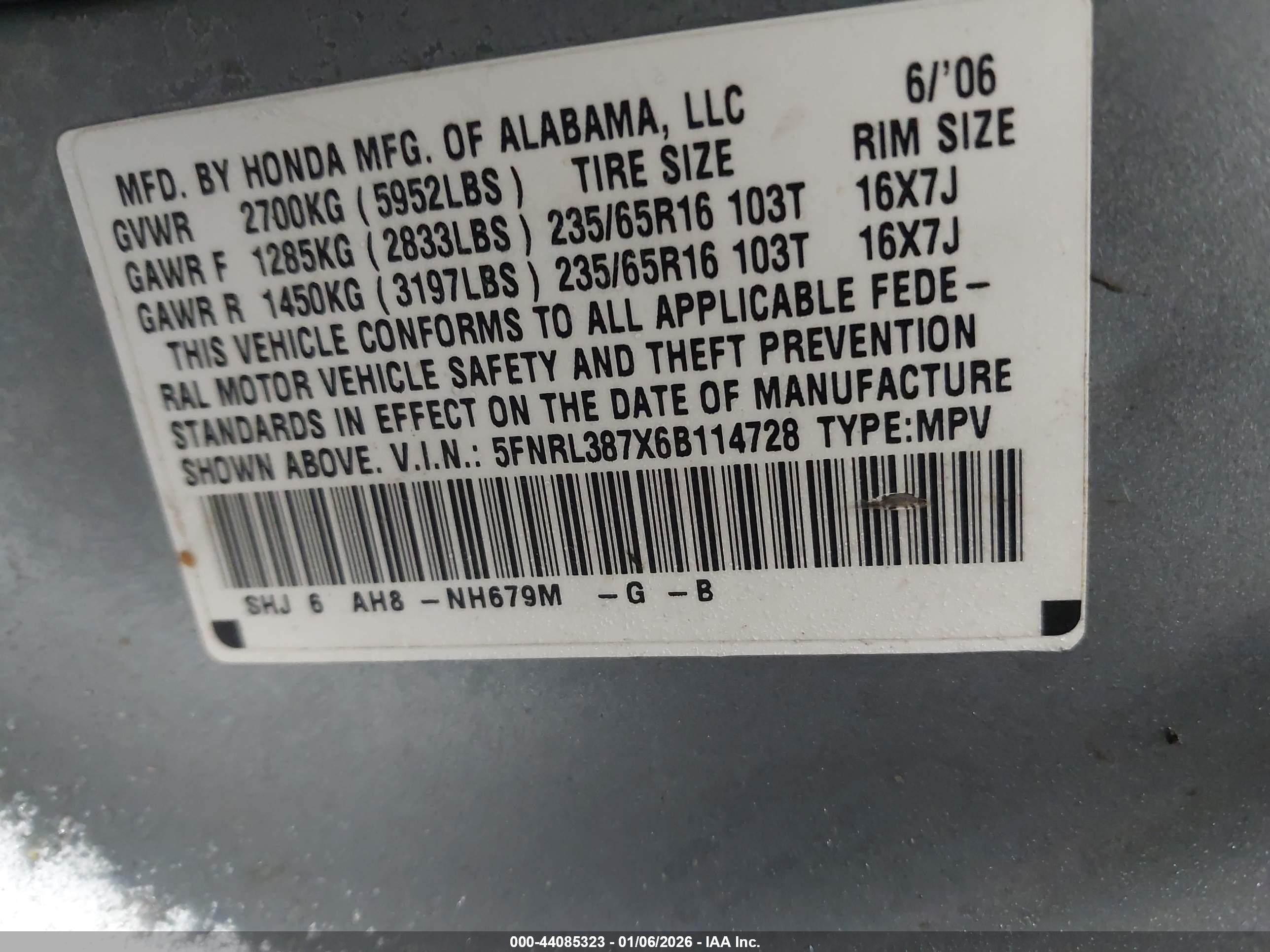 HONDA ODYSSEY image 9