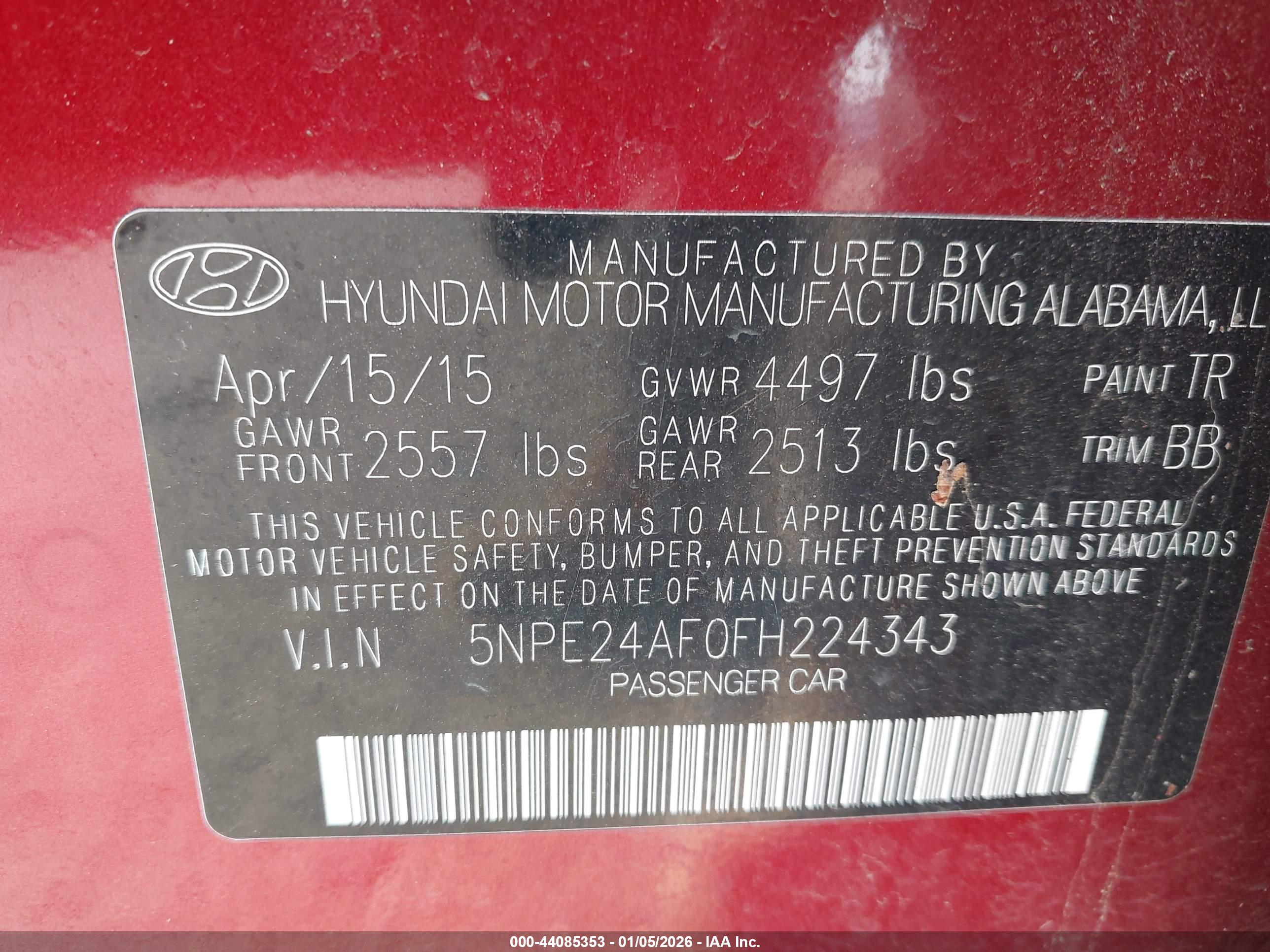 HYUNDAI SONATA image 9