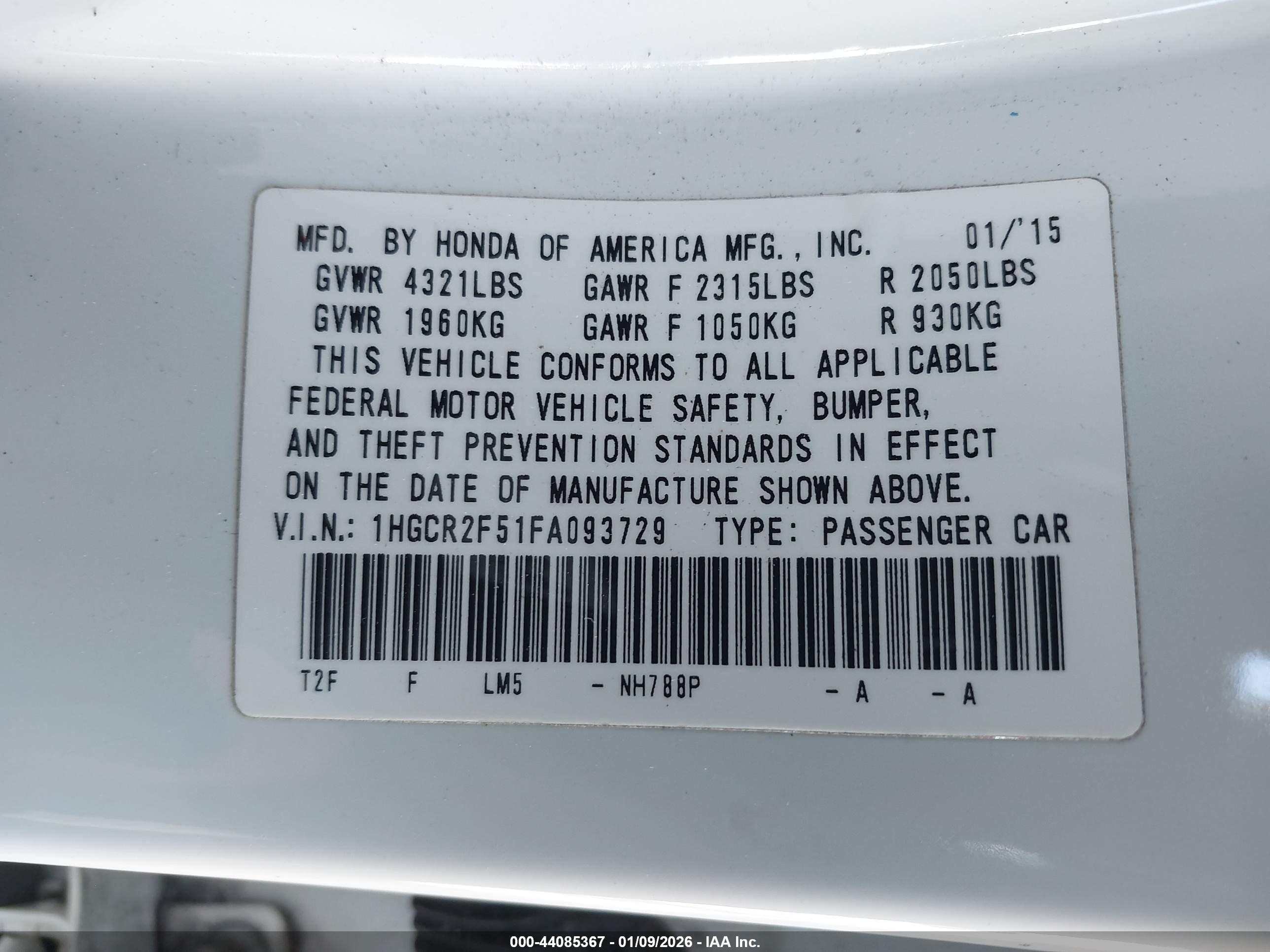 HONDA ACCORD image 9