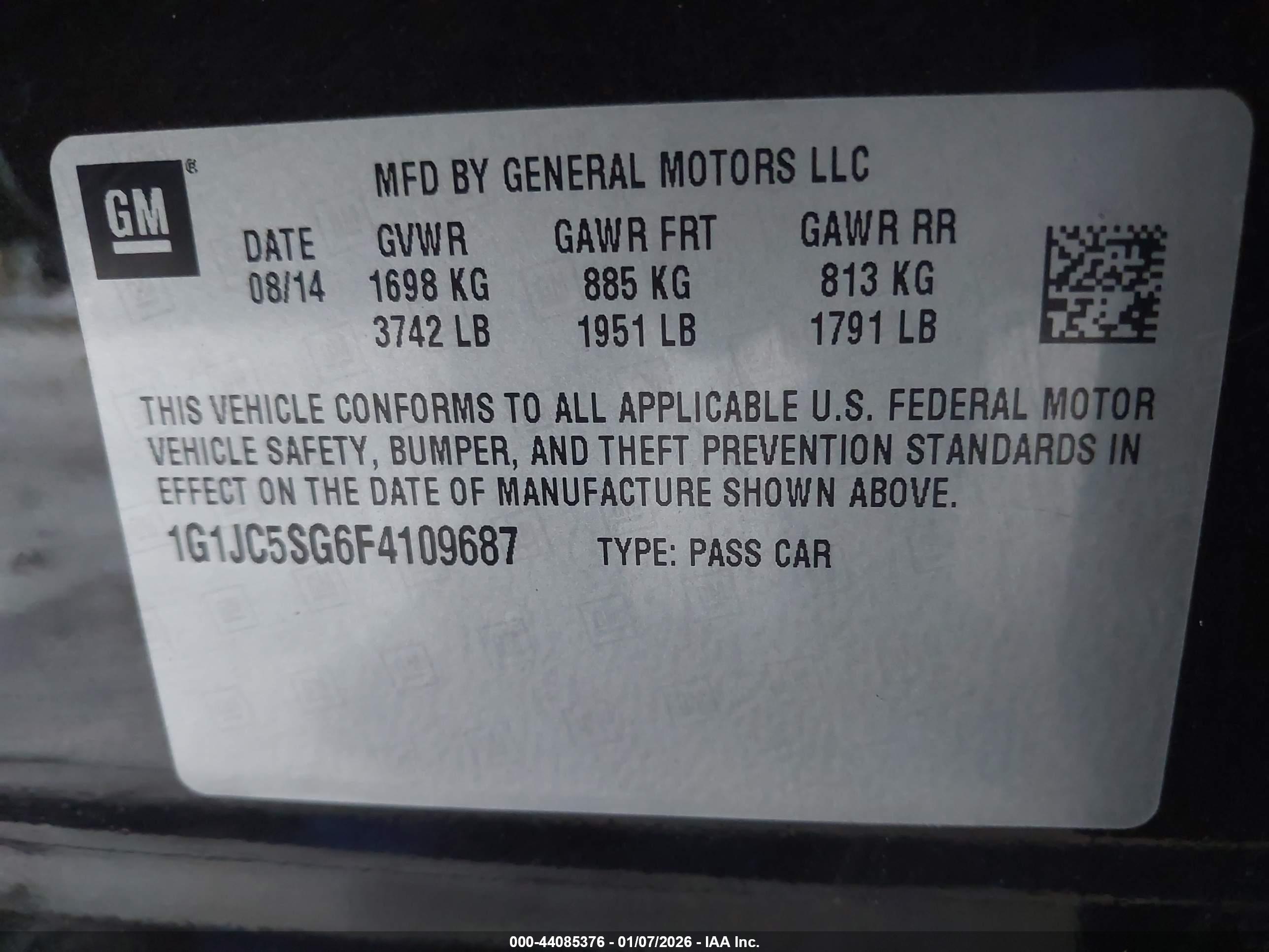 CHEVROLET SONIC image 9