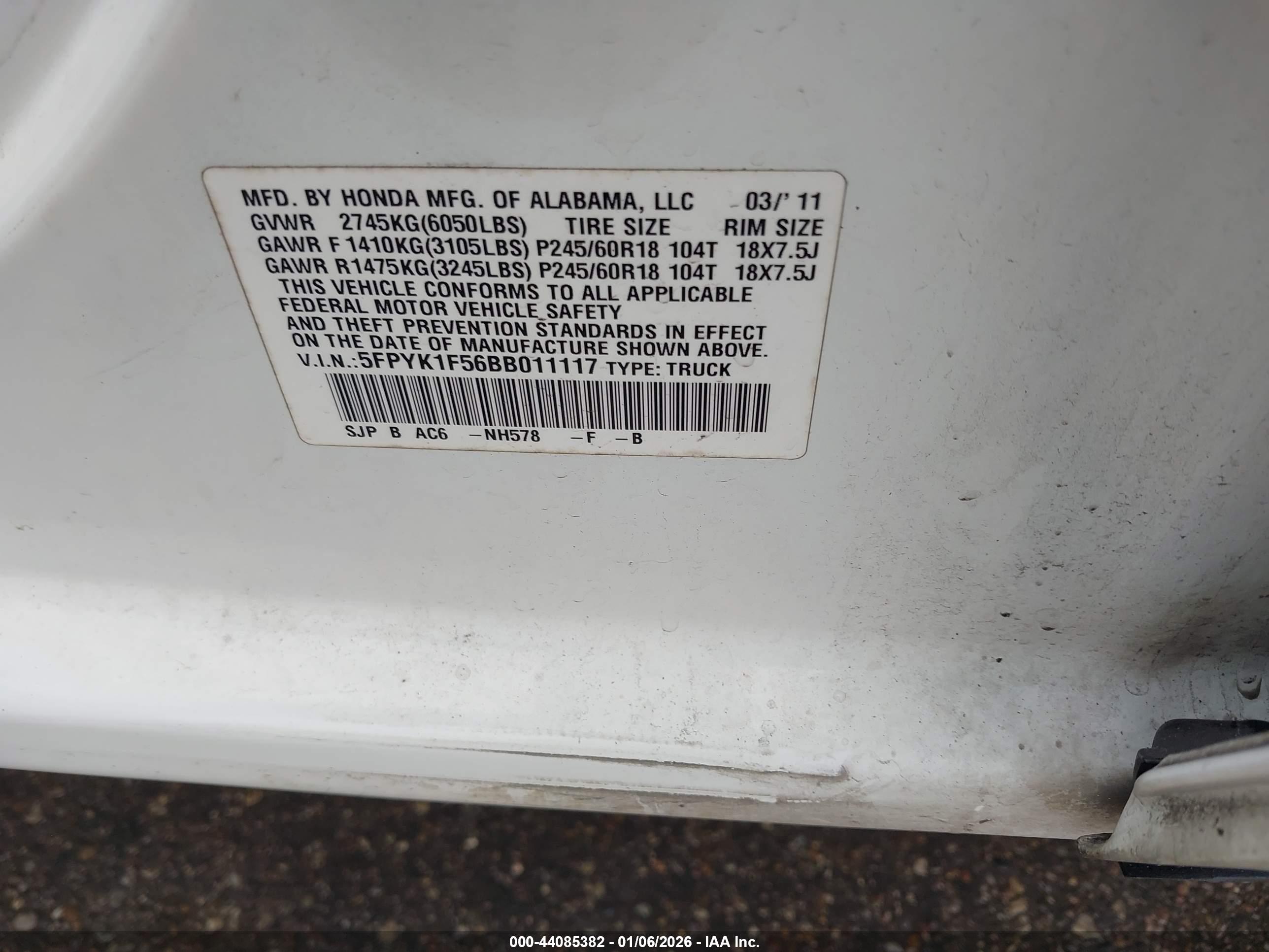 HONDA RIDGELINE image 9