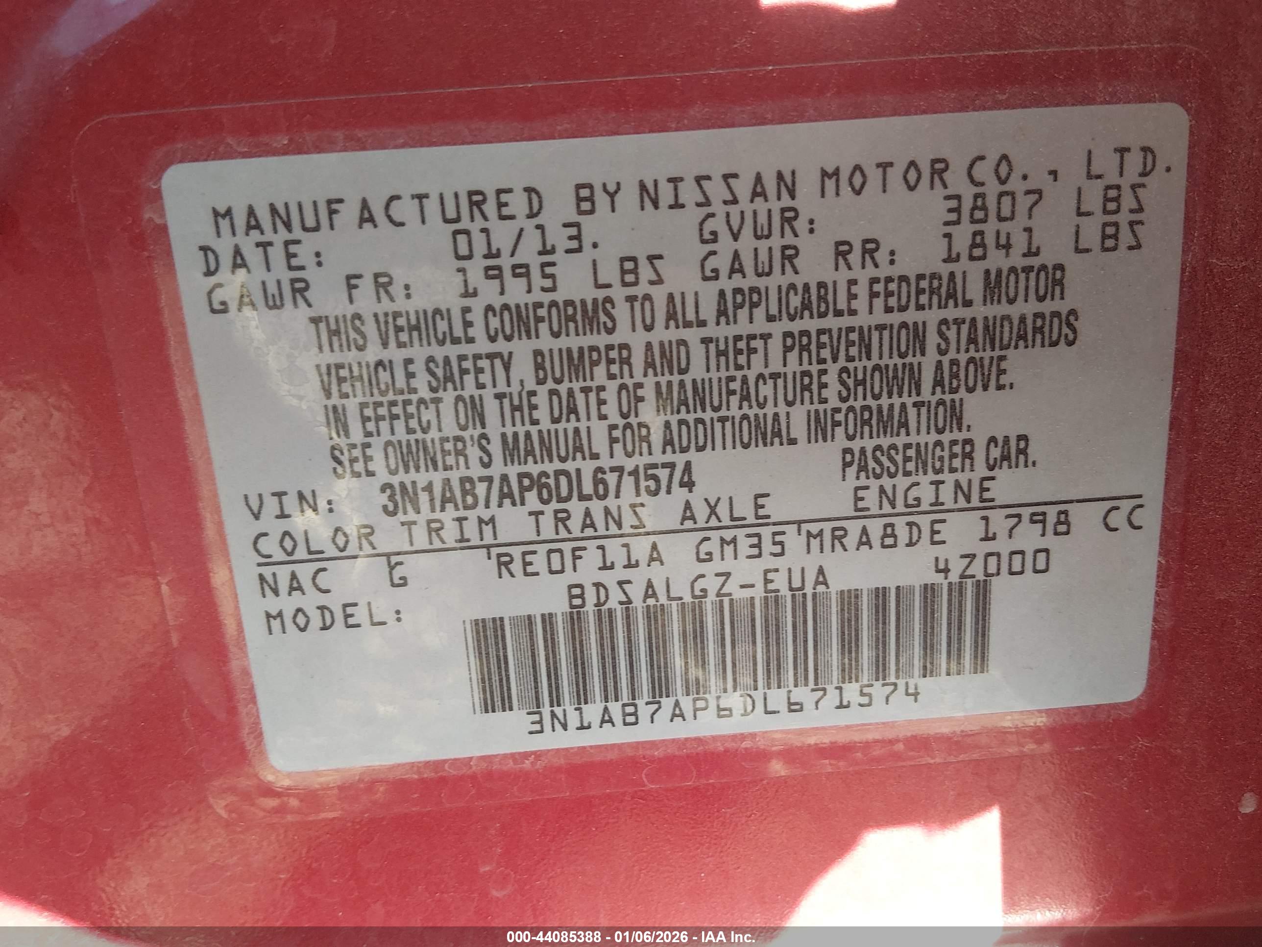 NISSAN SENTRA image 9