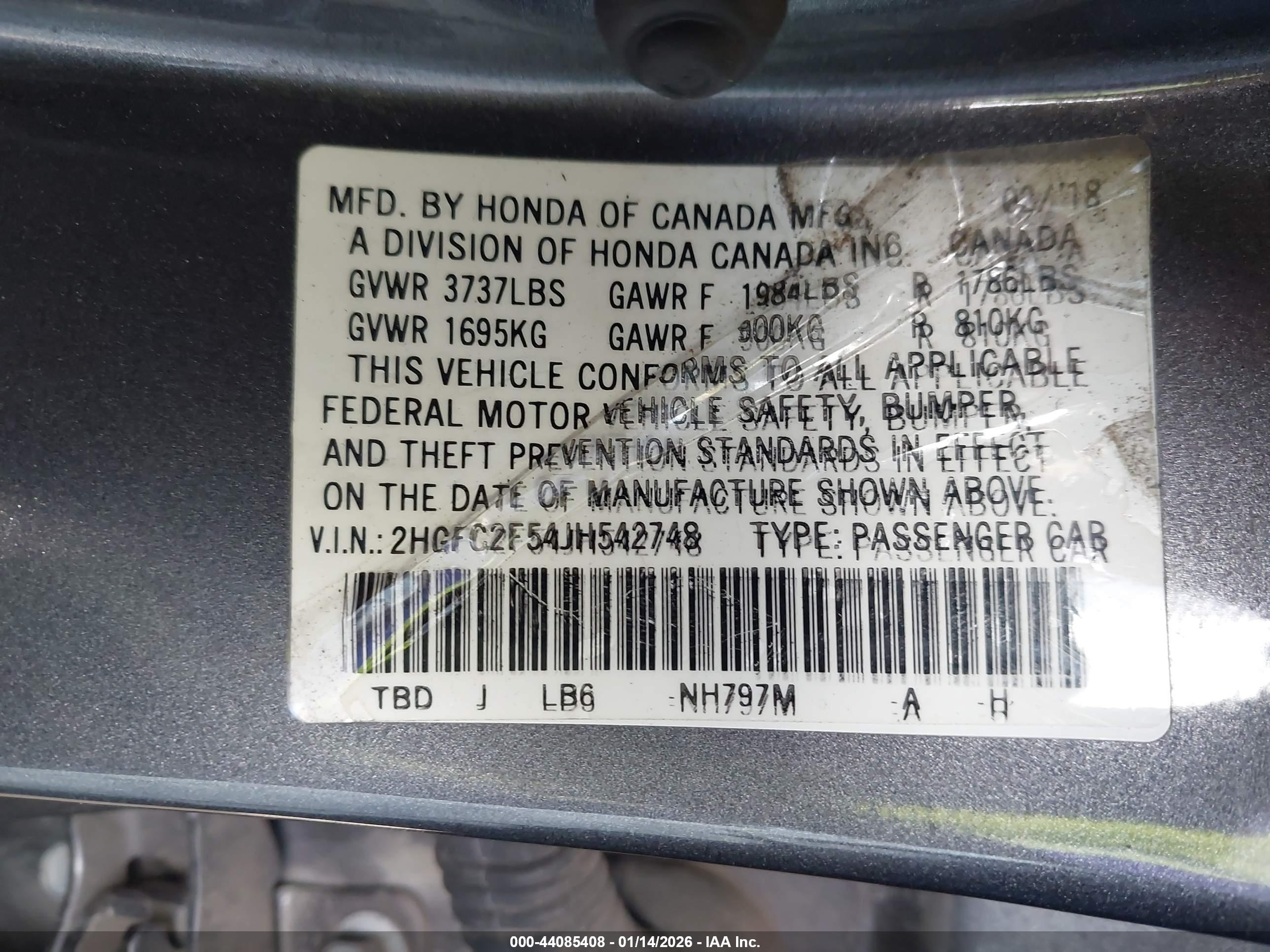 HONDA CIVIC image 9