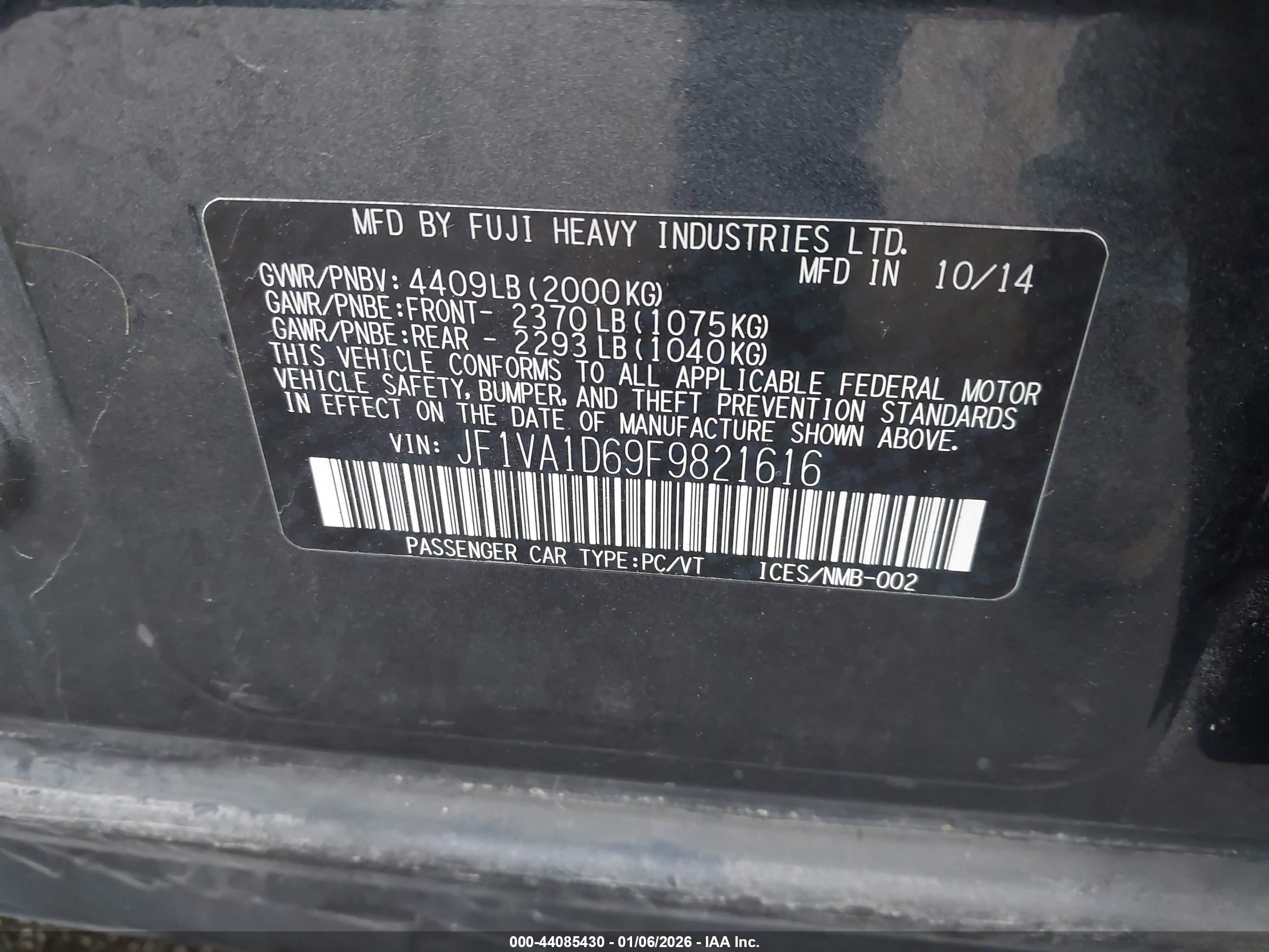 SUBARU WRX image 9