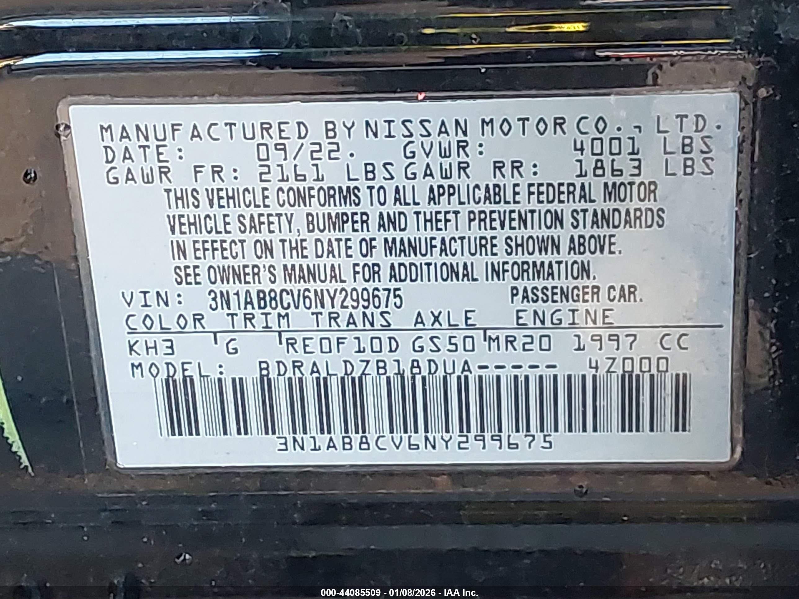 NISSAN SENTRA image 9