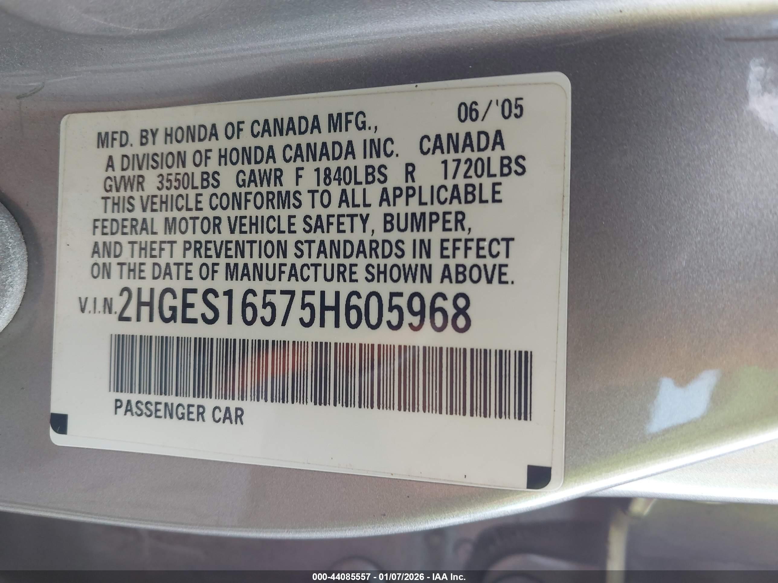 HONDA CIVIC image 9