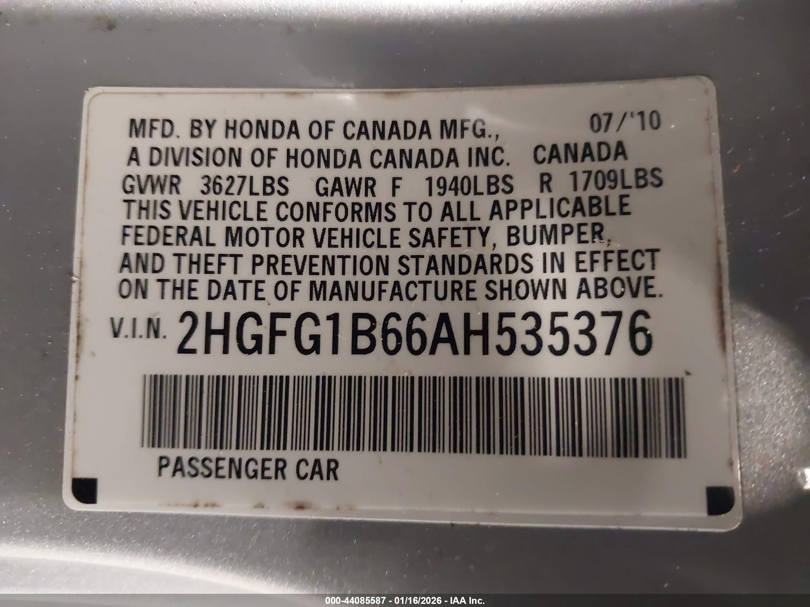 HONDA CIVIC image 9