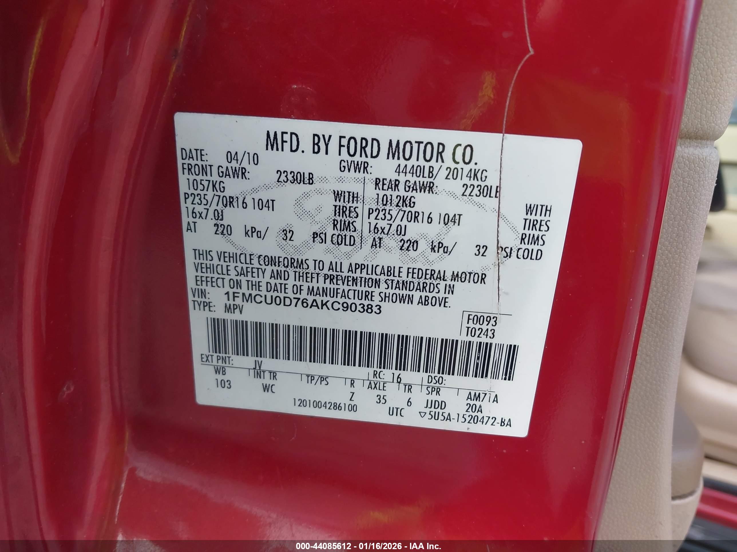 FORD ESCAPE image 9
