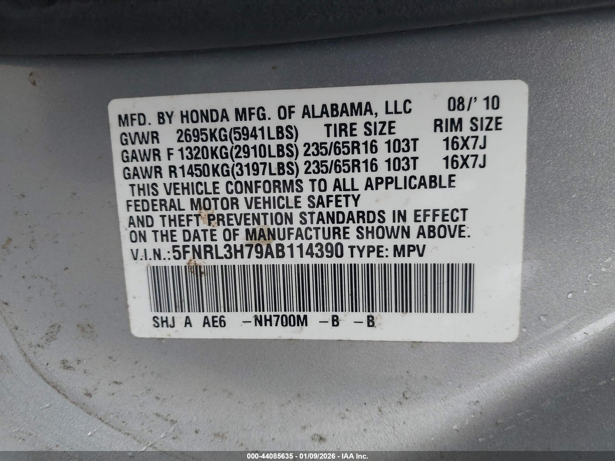 HONDA ODYSSEY image 9