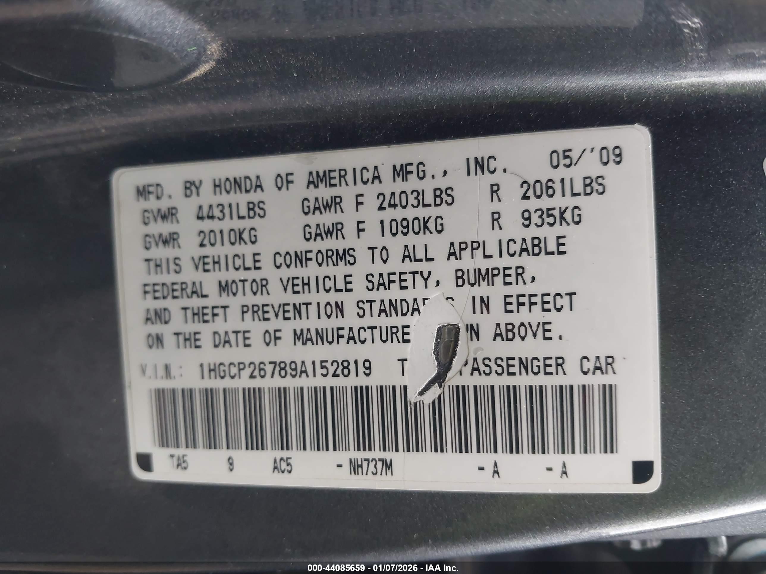 HONDA ACCORD image 9