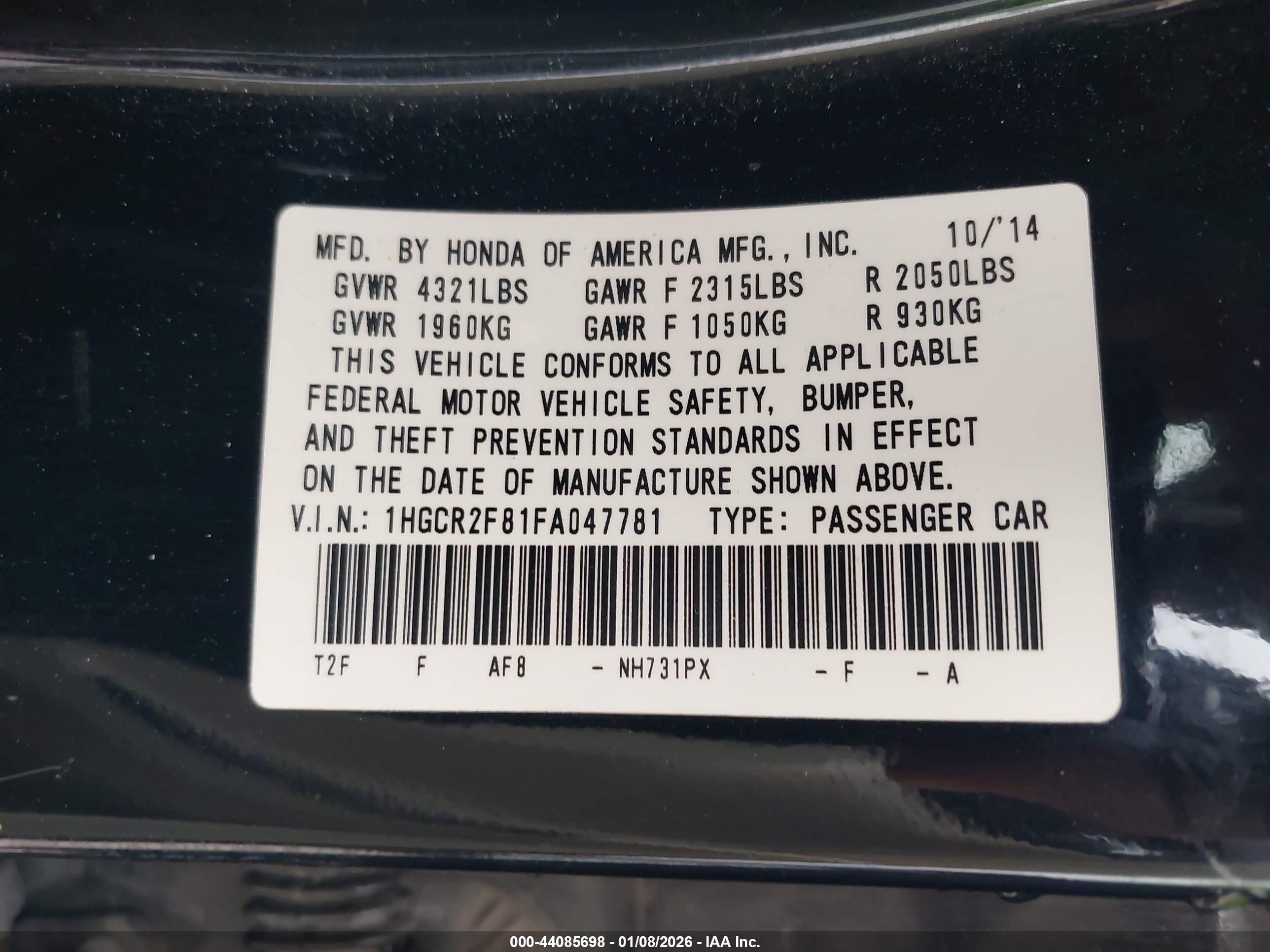 HONDA ACCORD image 9