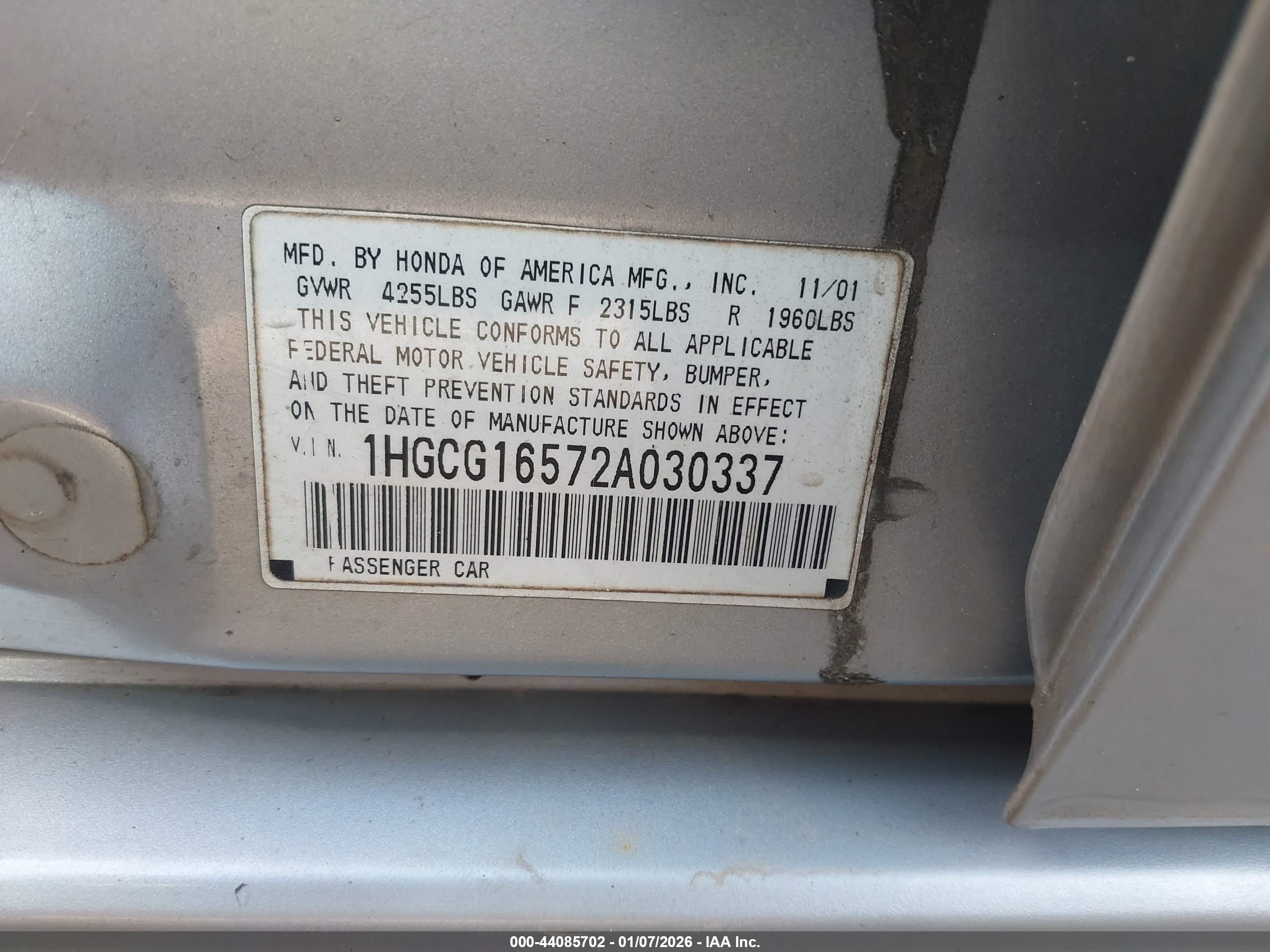 HONDA ACCORD image 9