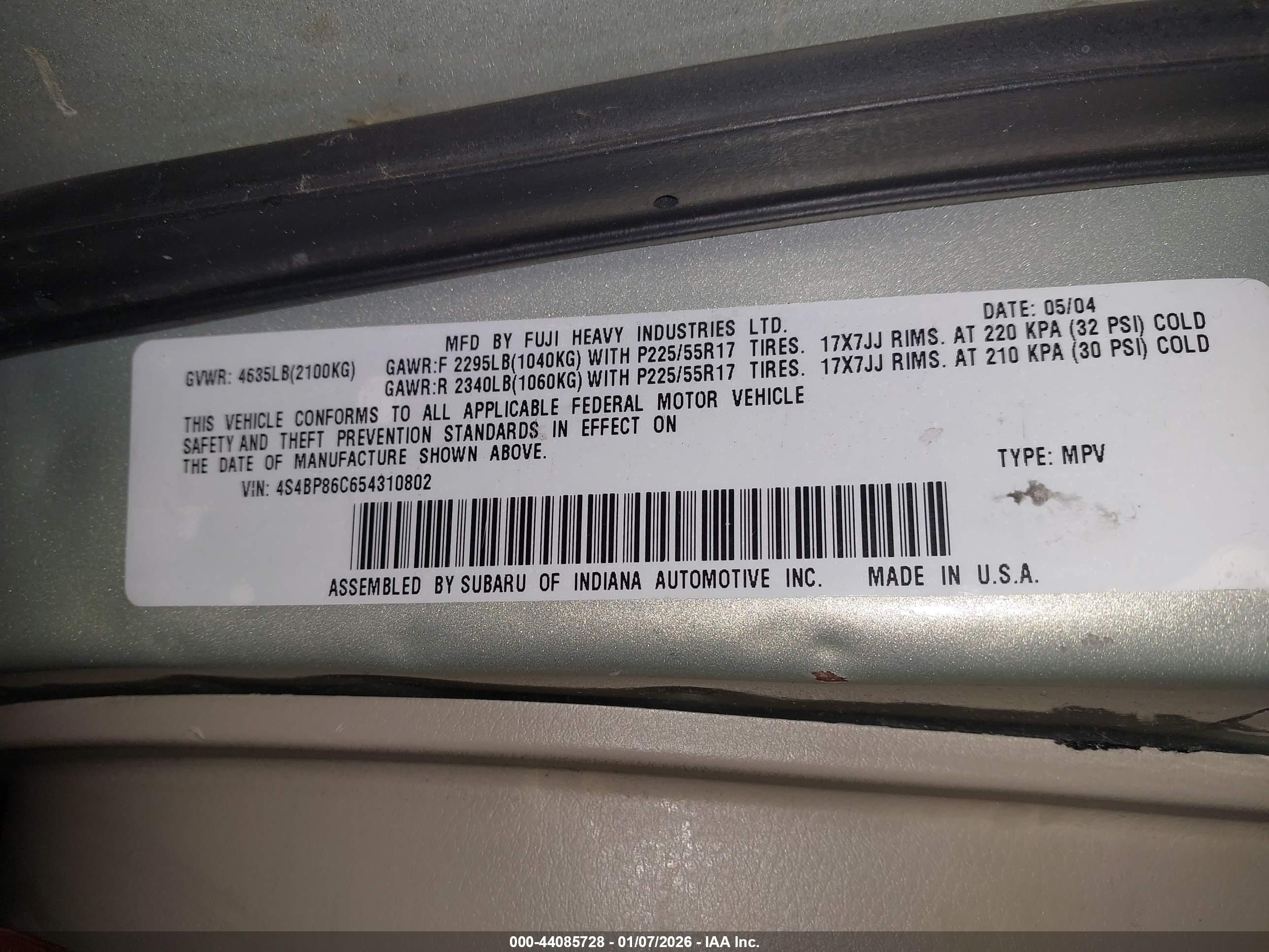 SUBARU OUTBACK image 9
