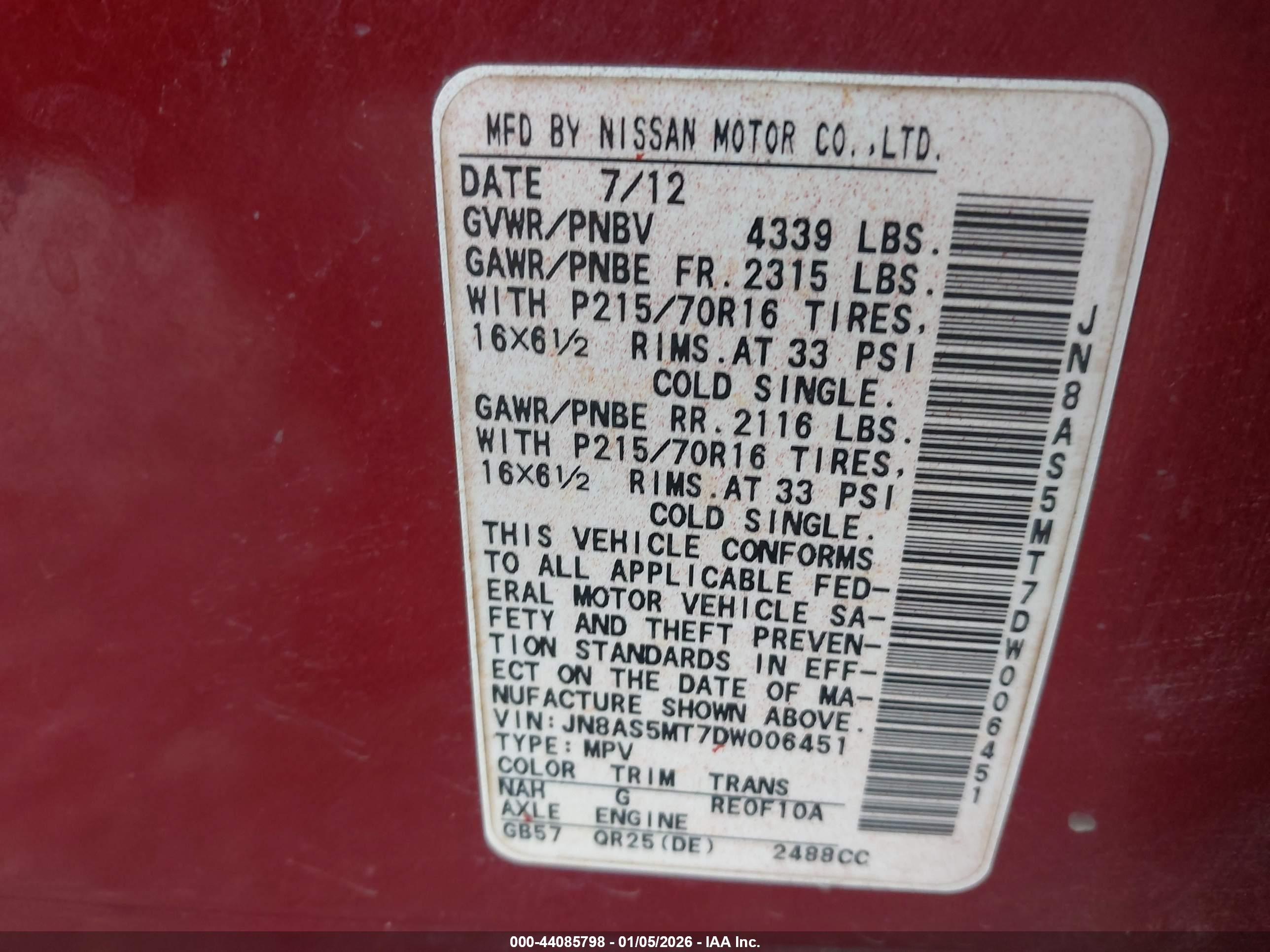 NISSAN ROGUE image 9