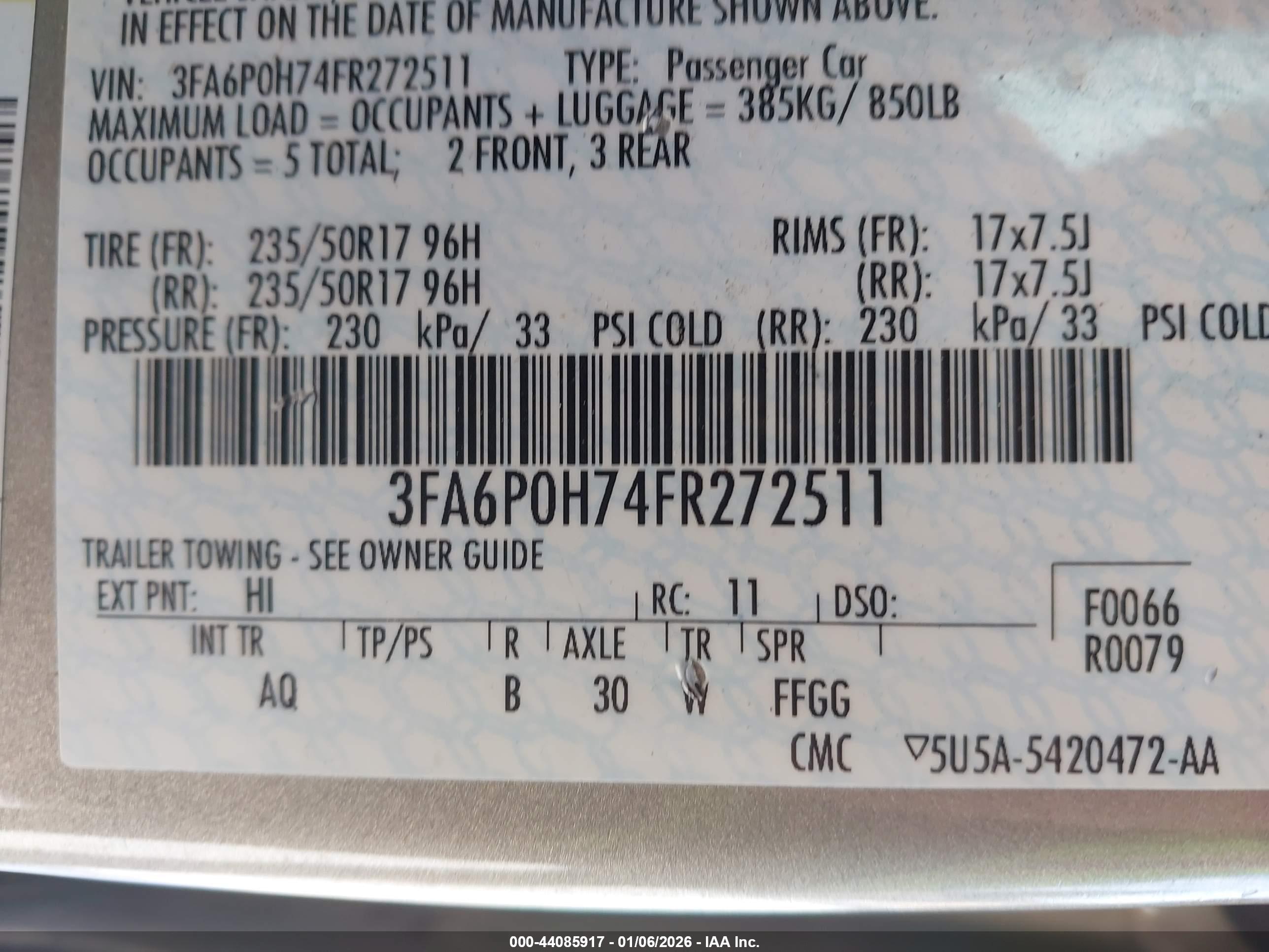 FORD FUSION image 9