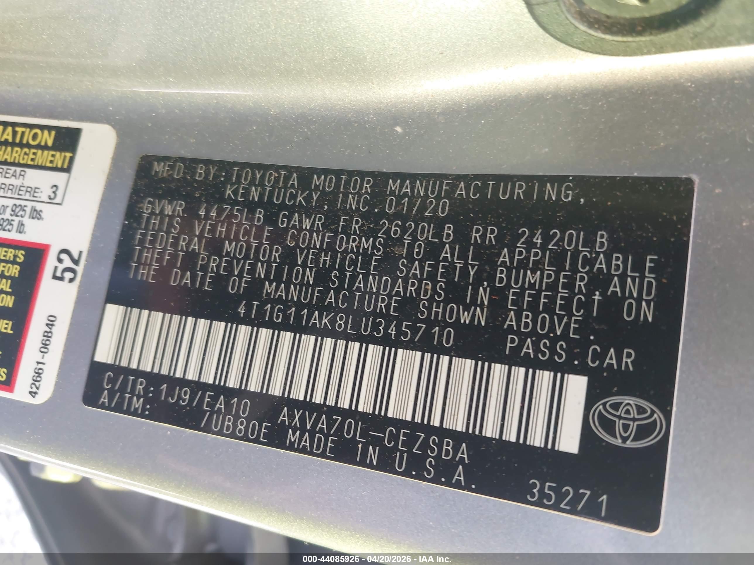TOYOTA CAMRY image 9