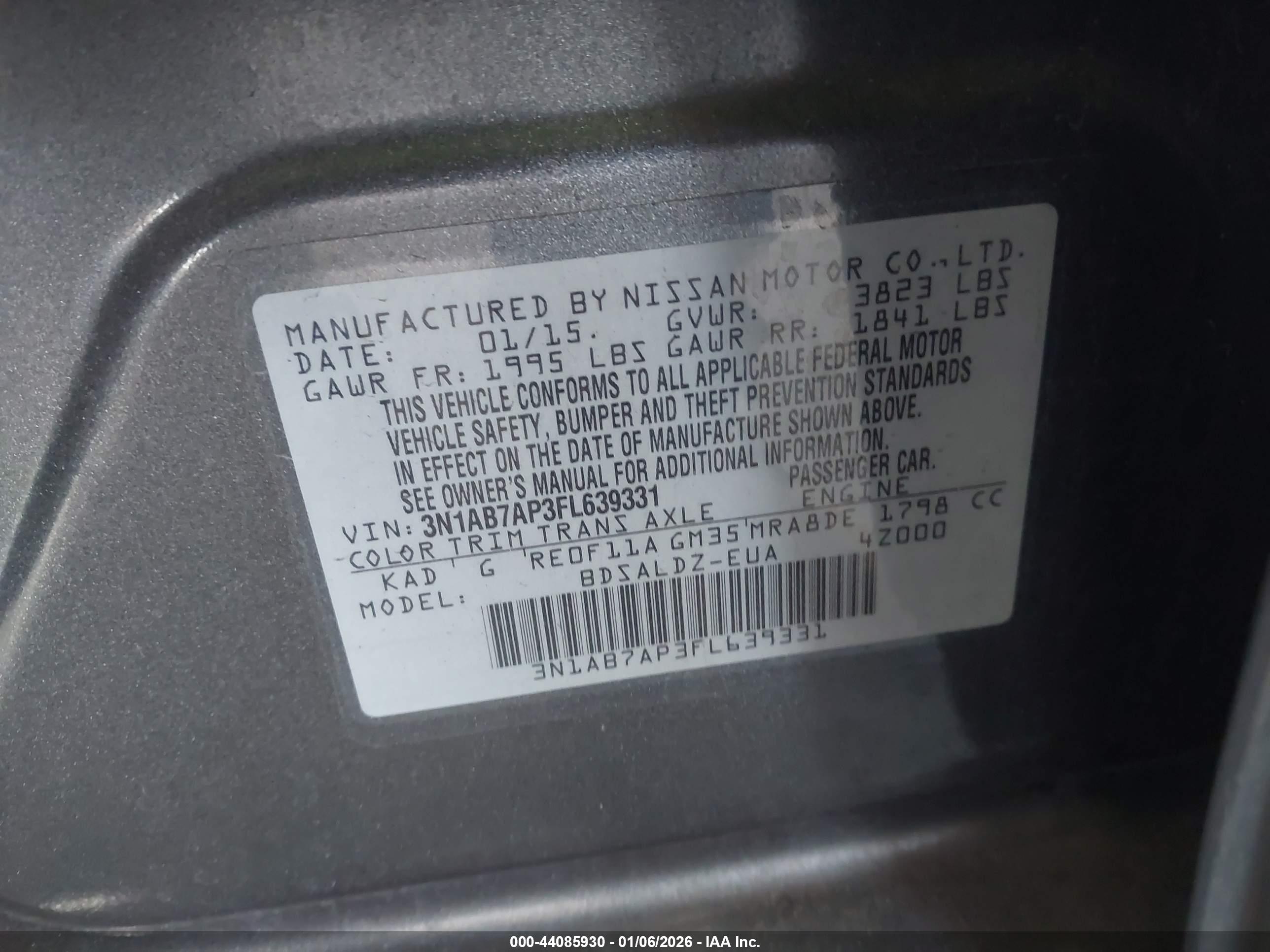 NISSAN SENTRA image 9