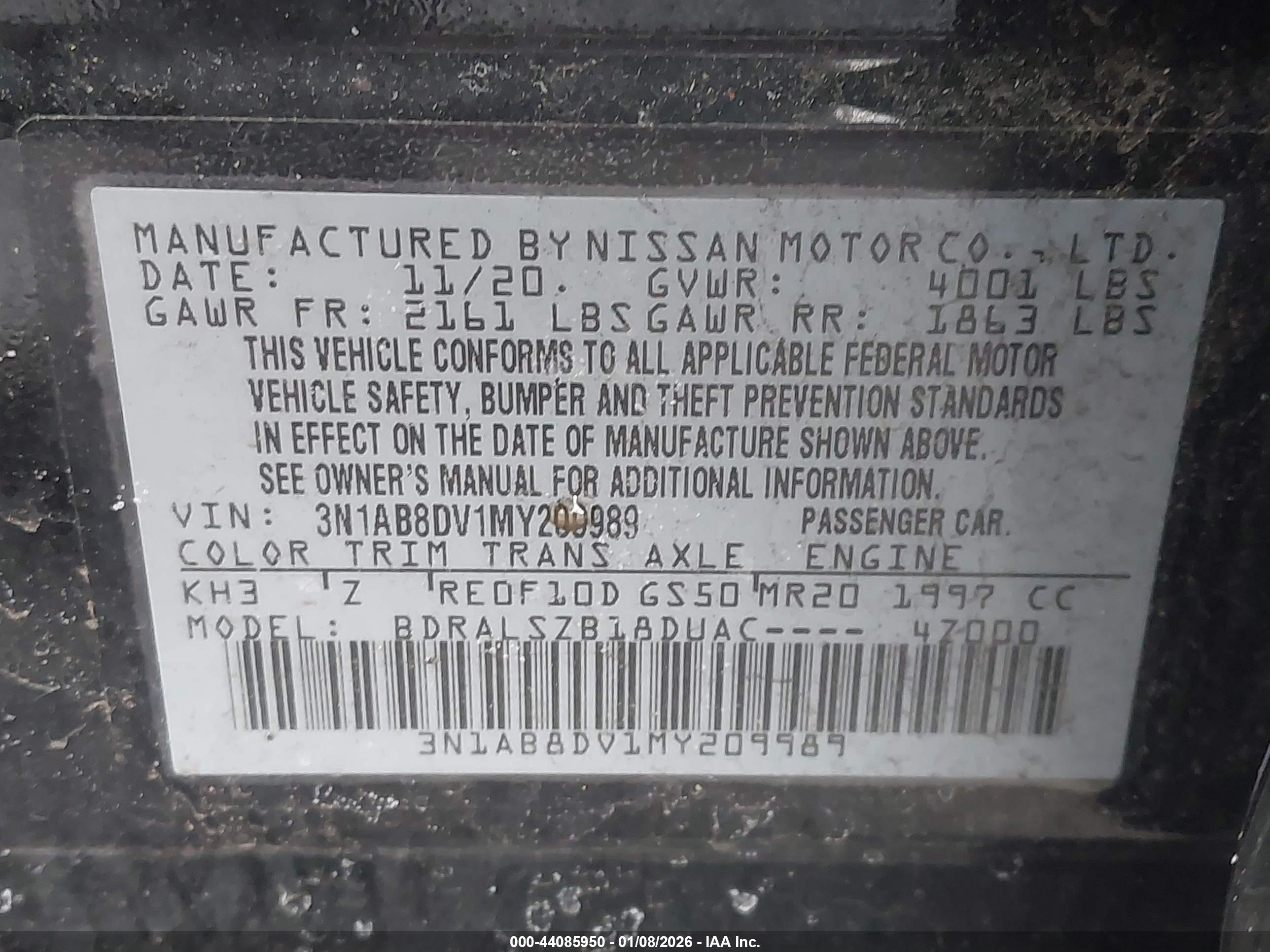 NISSAN SENTRA image 9