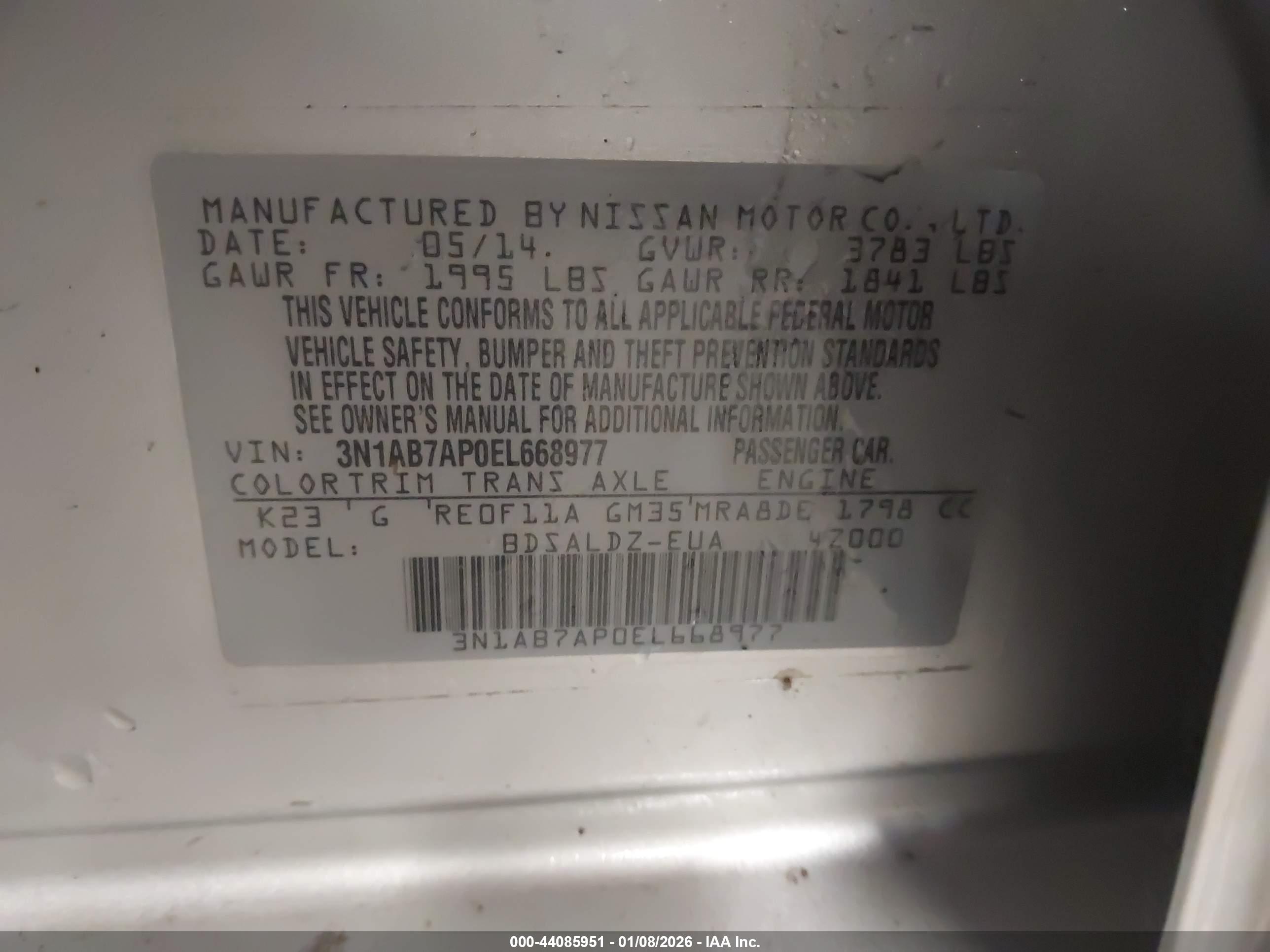 NISSAN SENTRA image 9