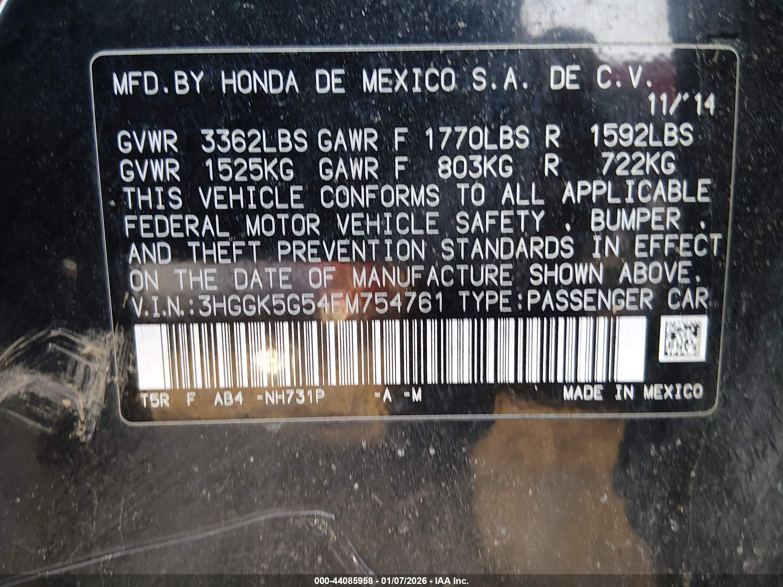 HONDA FIT image 9