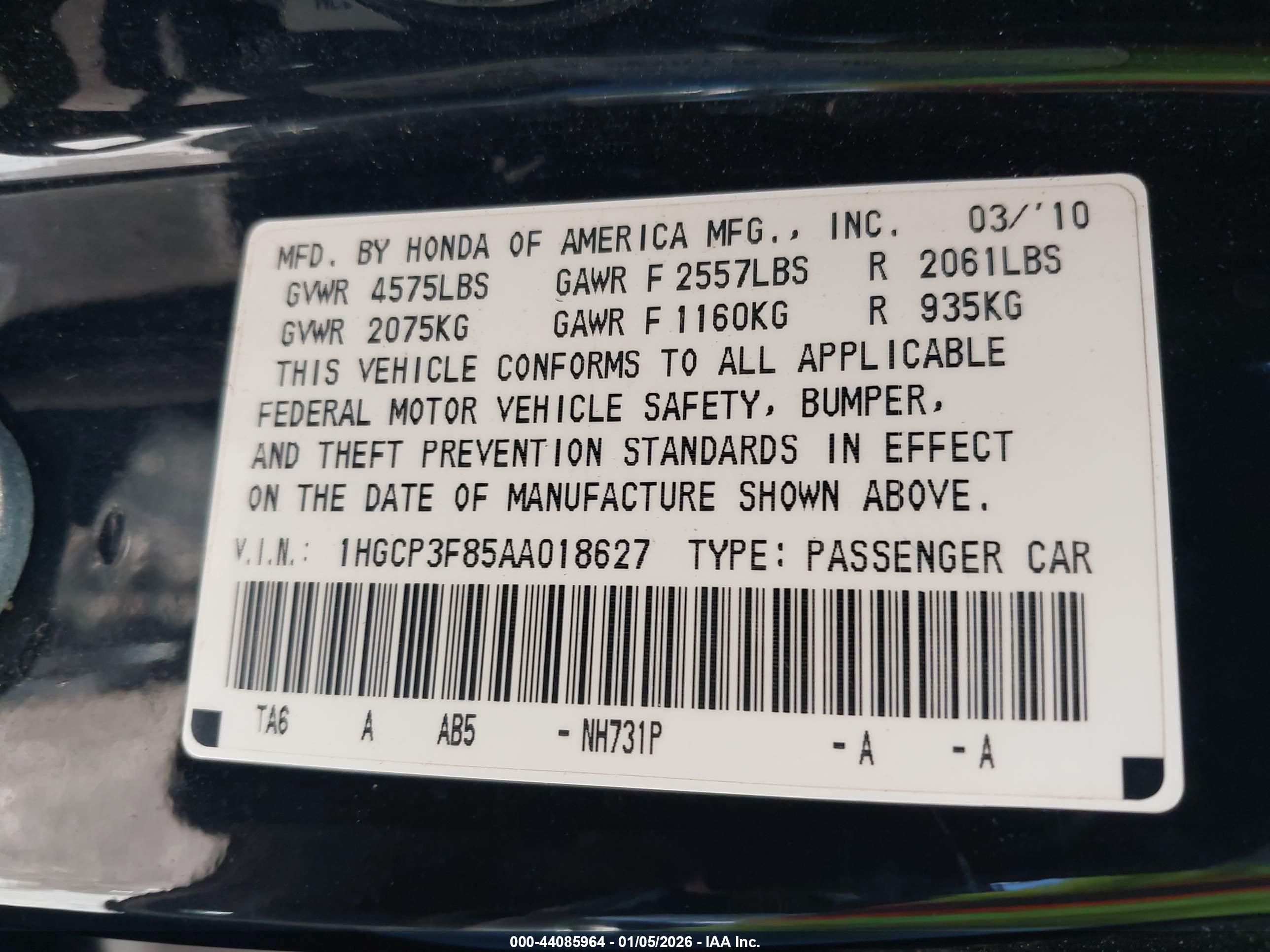 HONDA ACCORD image 9